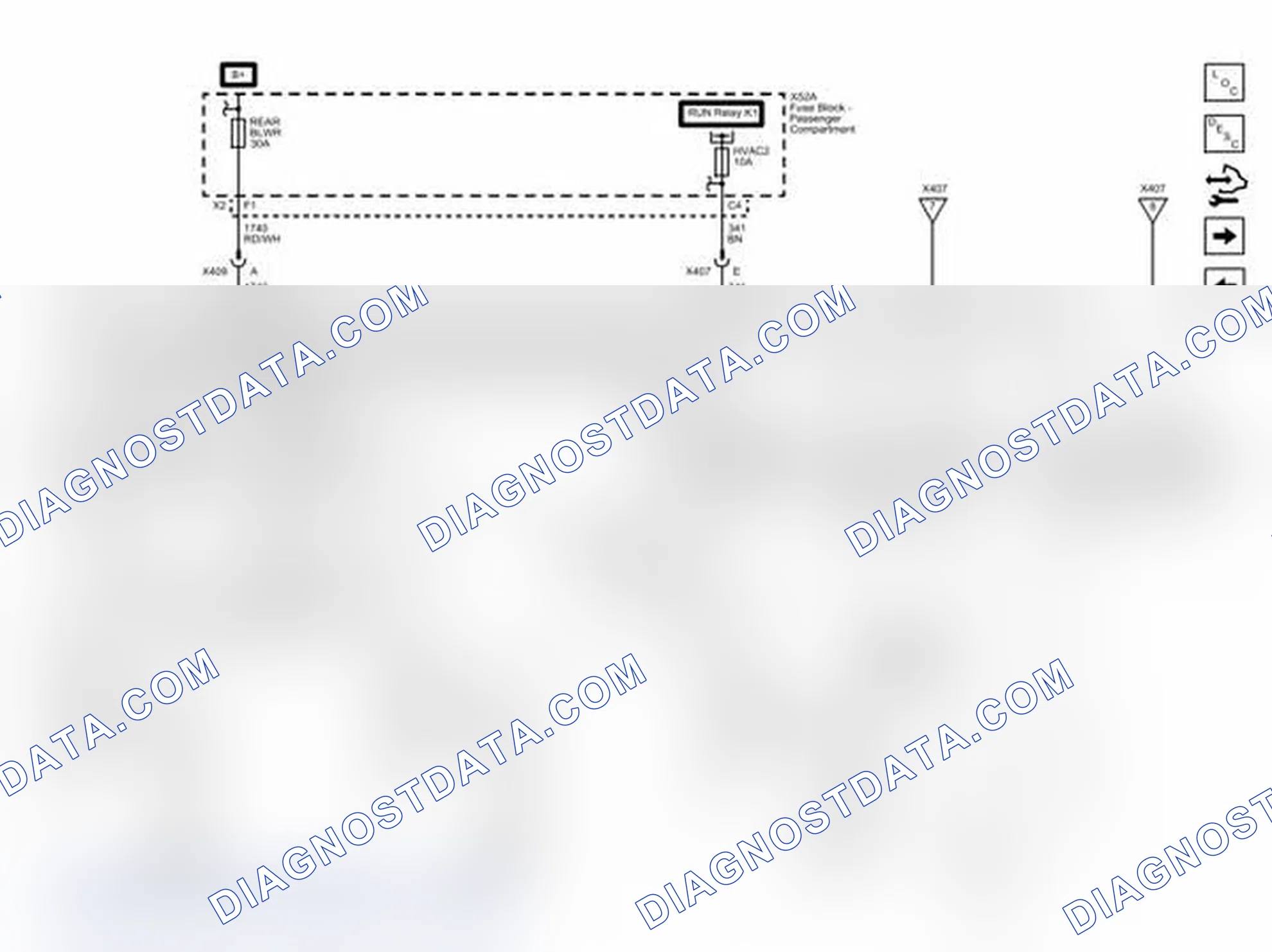 Scheme 8: Rear HVAC (C69) without Rear Auxiliary Controls - Air Delivery Controls Wiring Schematics