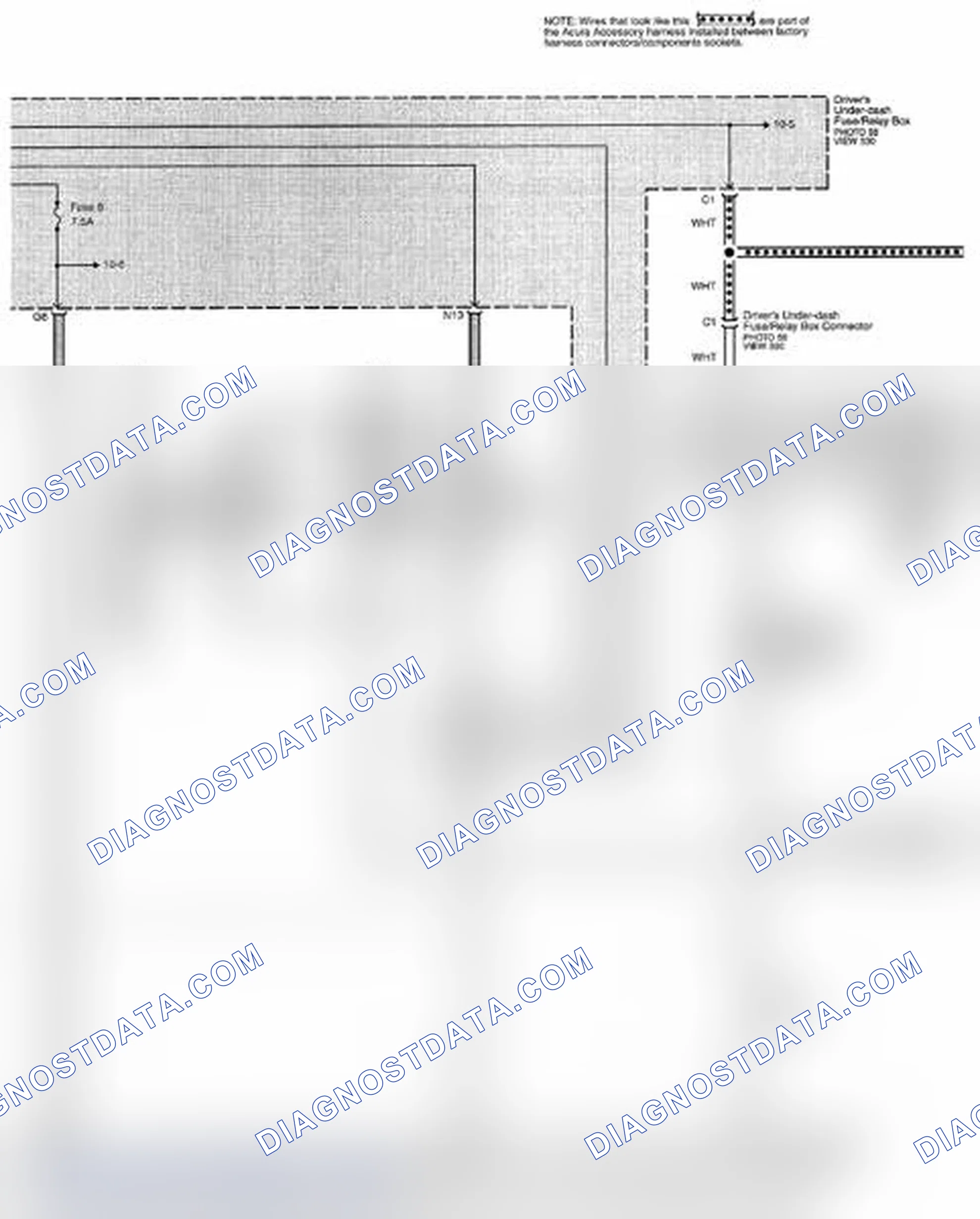 Scheme 213: Remote Starting System Circuit Diagram (Acura Accessory: Without Keyless Access) (Page 21-26)