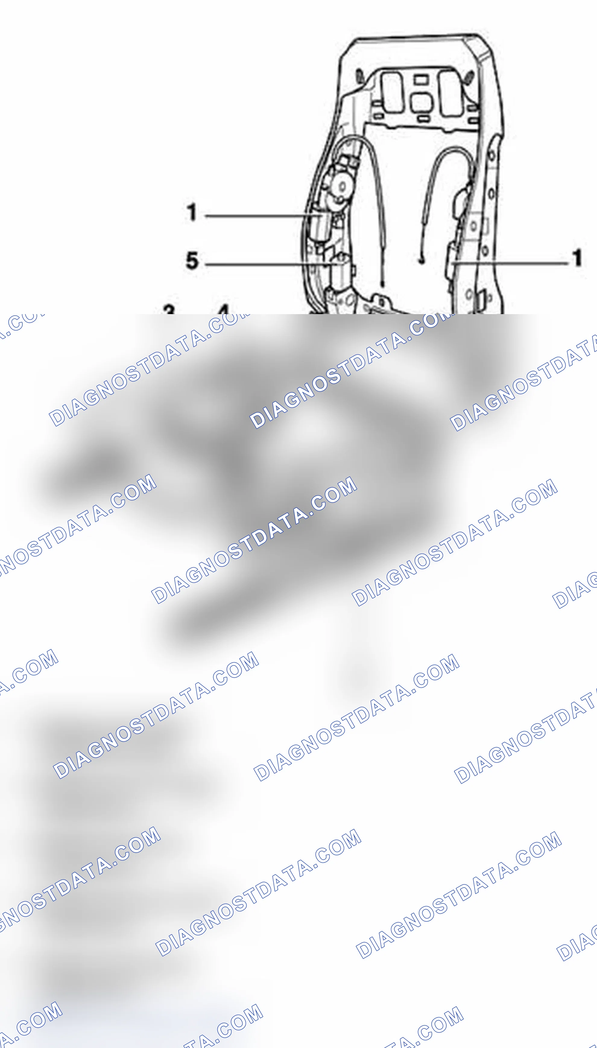 Scheme 39: Motor for backrest adjustment, removing and installing
