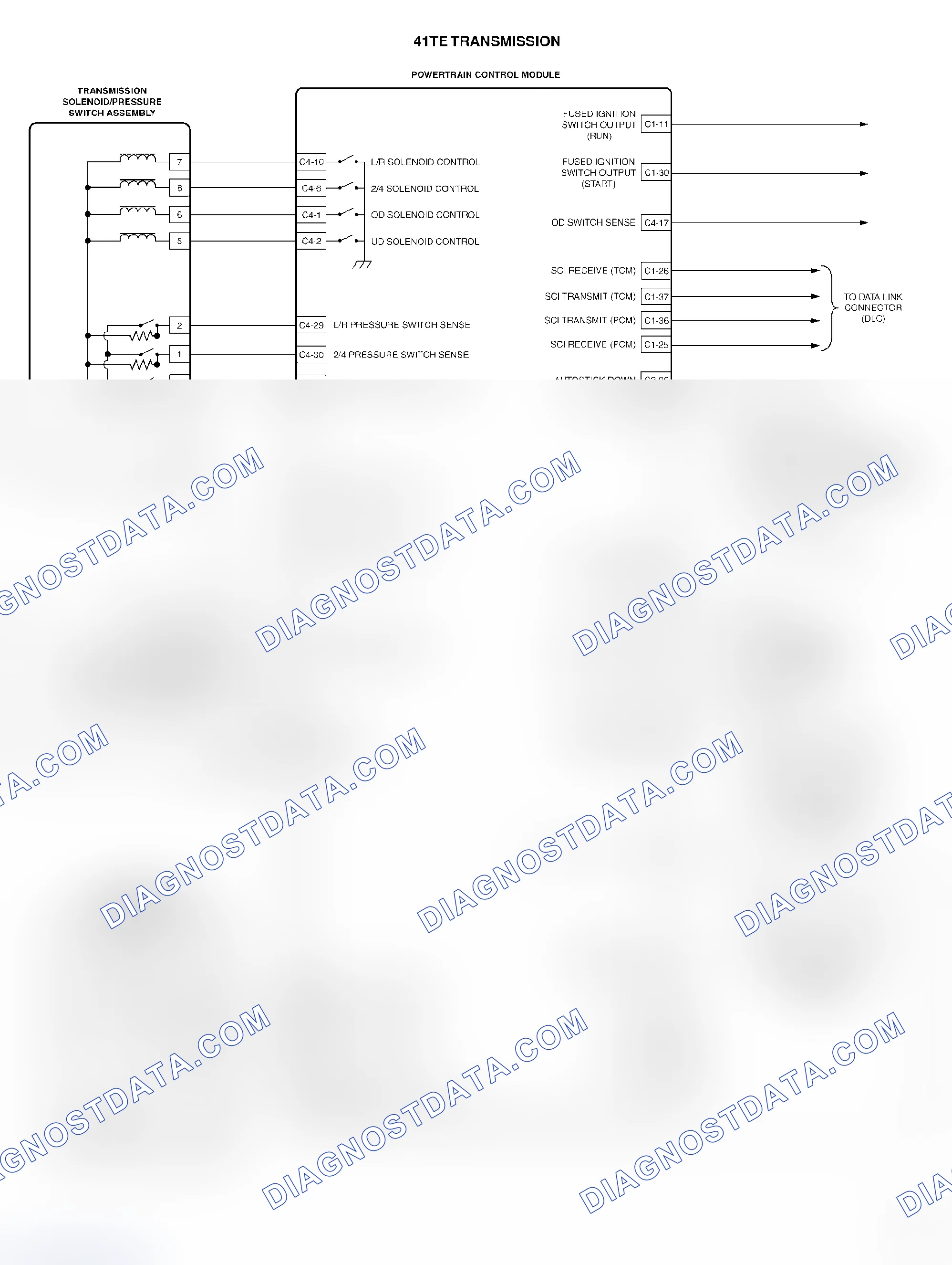 Scheme 376: 41TE TRANSMISSION