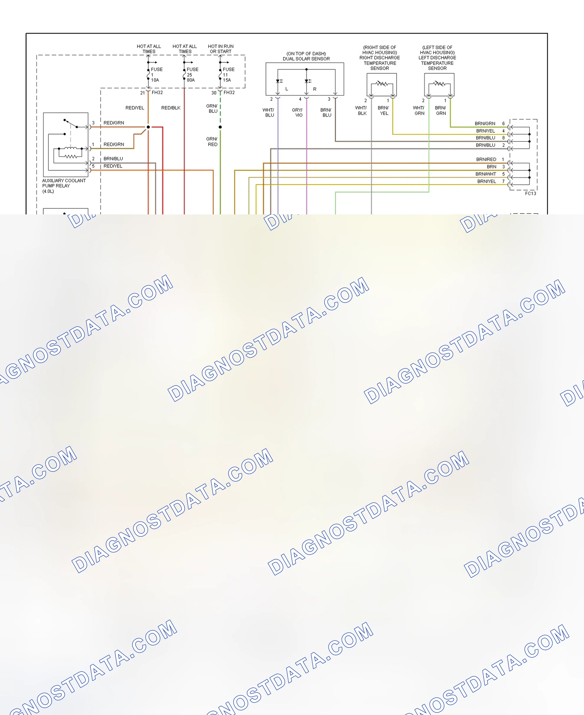 Scheme 2: Automatic A/C-Heater System Wiring Diagram (2000-01 S-Type - 2 Of 2)