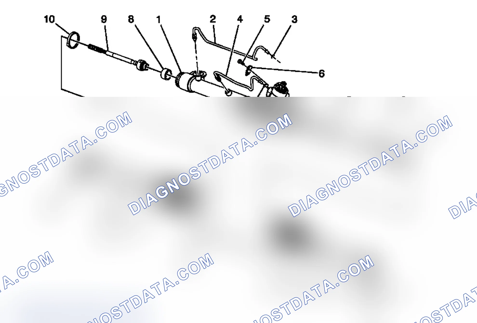 Scheme 3: Power Steering Gear Disassembled View (Hydraulic Power Steering)