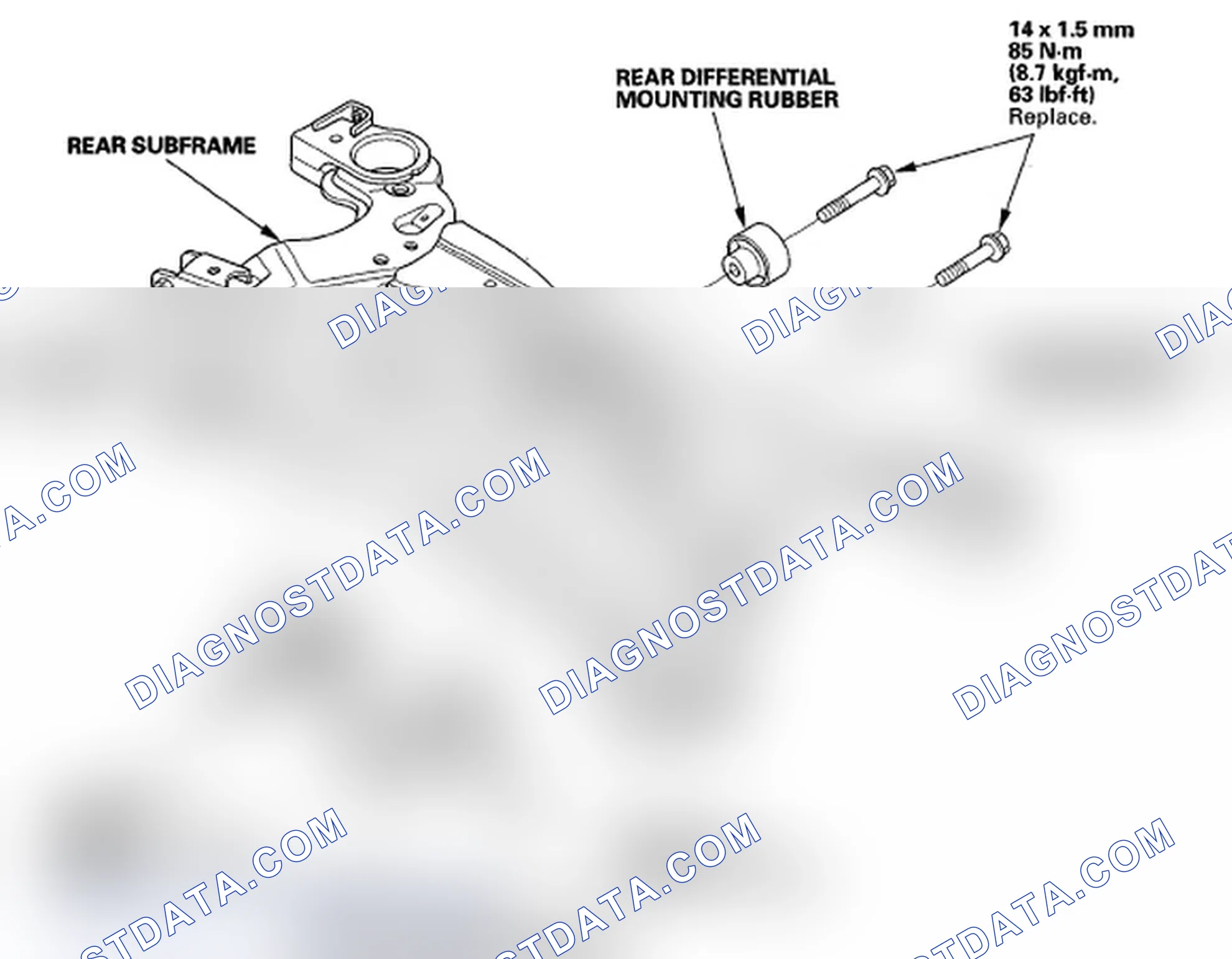 Scheme 99: Rear Differential Mount Replacement