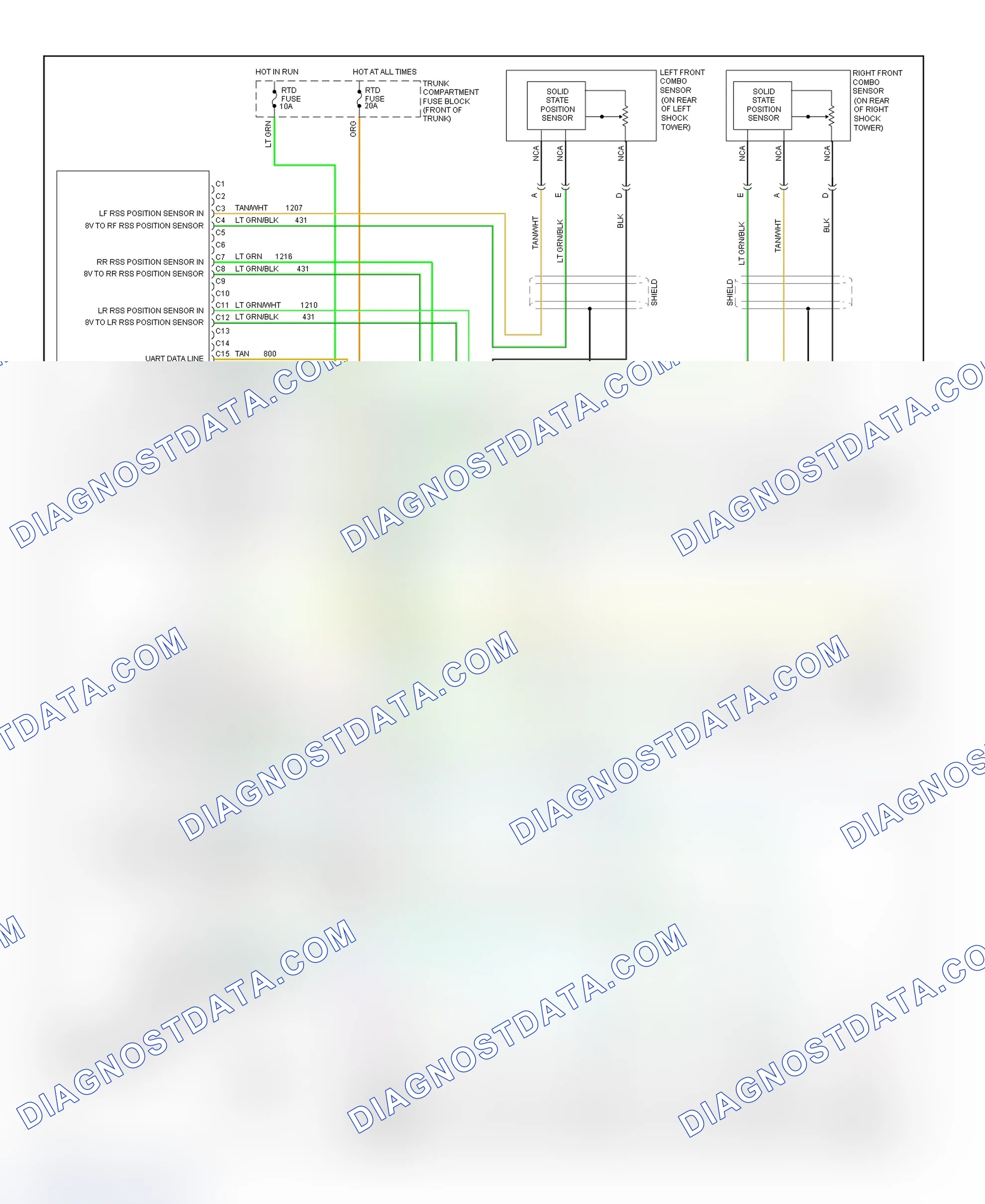 Scheme 18: Electronic Level Control (ELC) System Wiring Diagram (Concours, Eldorado ETC & Seville STS - 1 Of 2)
