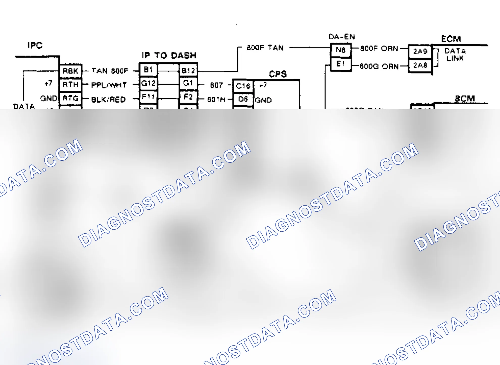 Scheme 156: Serial Data, Wiring Diagram Circuit Multiple Intermittent Codes