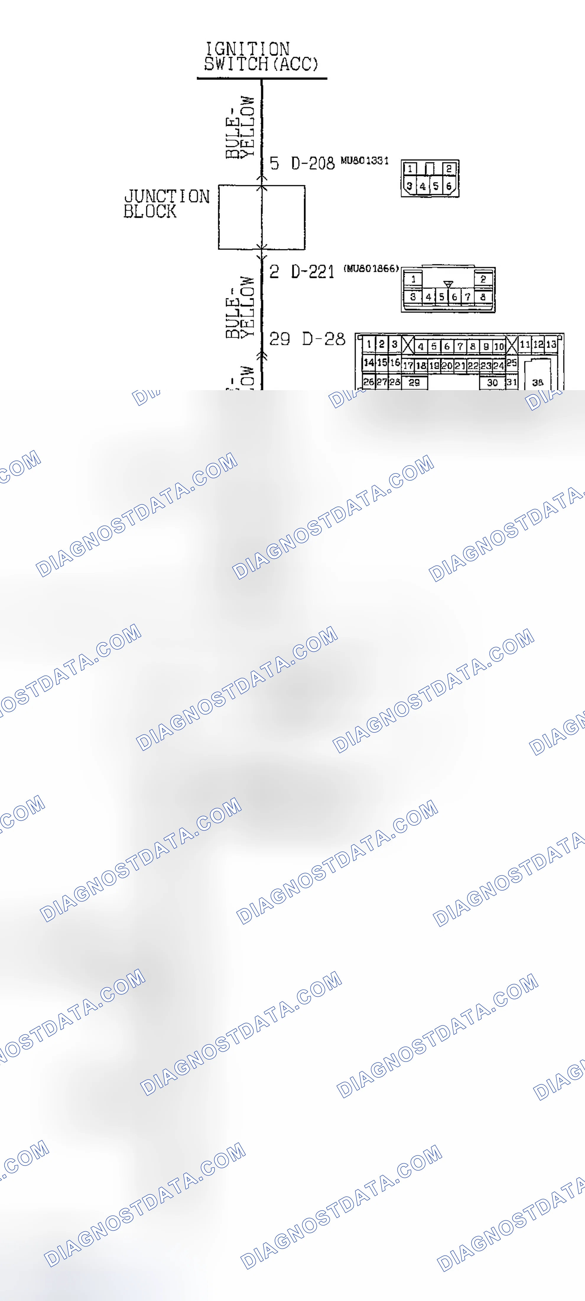 Scheme 17: CIRCUIT DIAGRAM & CONNECTOR IDENTIFICATION