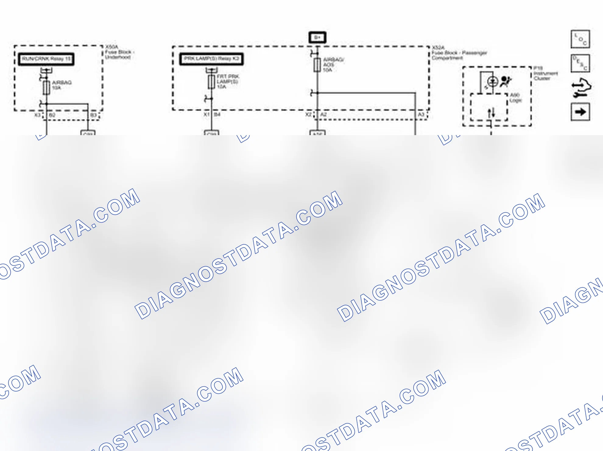 Scheme 1: Module Power, Ground, Serial Data, Vehicle Rollover Sensor (ASF) and Disable Switch Wiring Schematic
