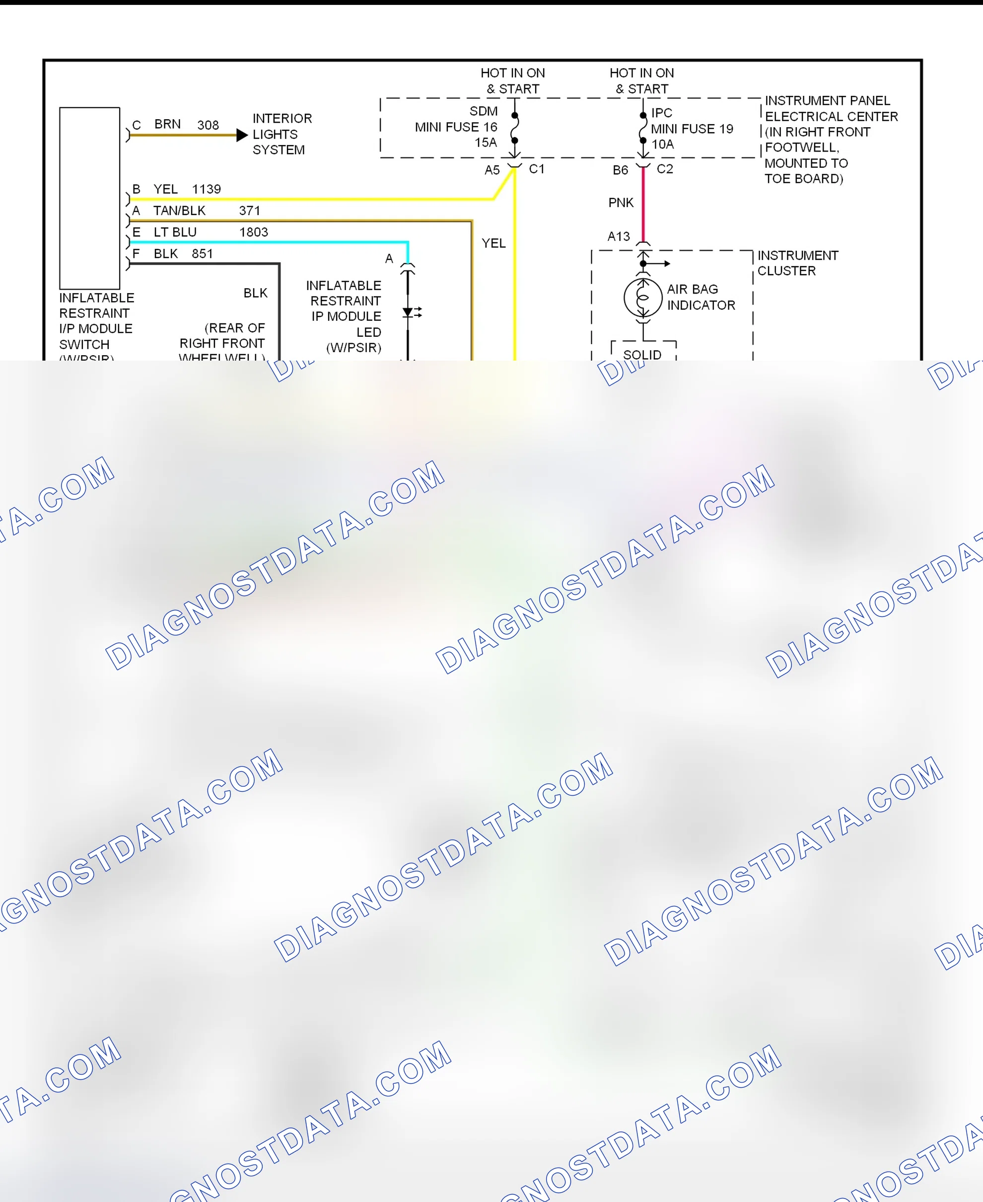 Scheme 58: SIR System Wiring Diagrams (Corvette)