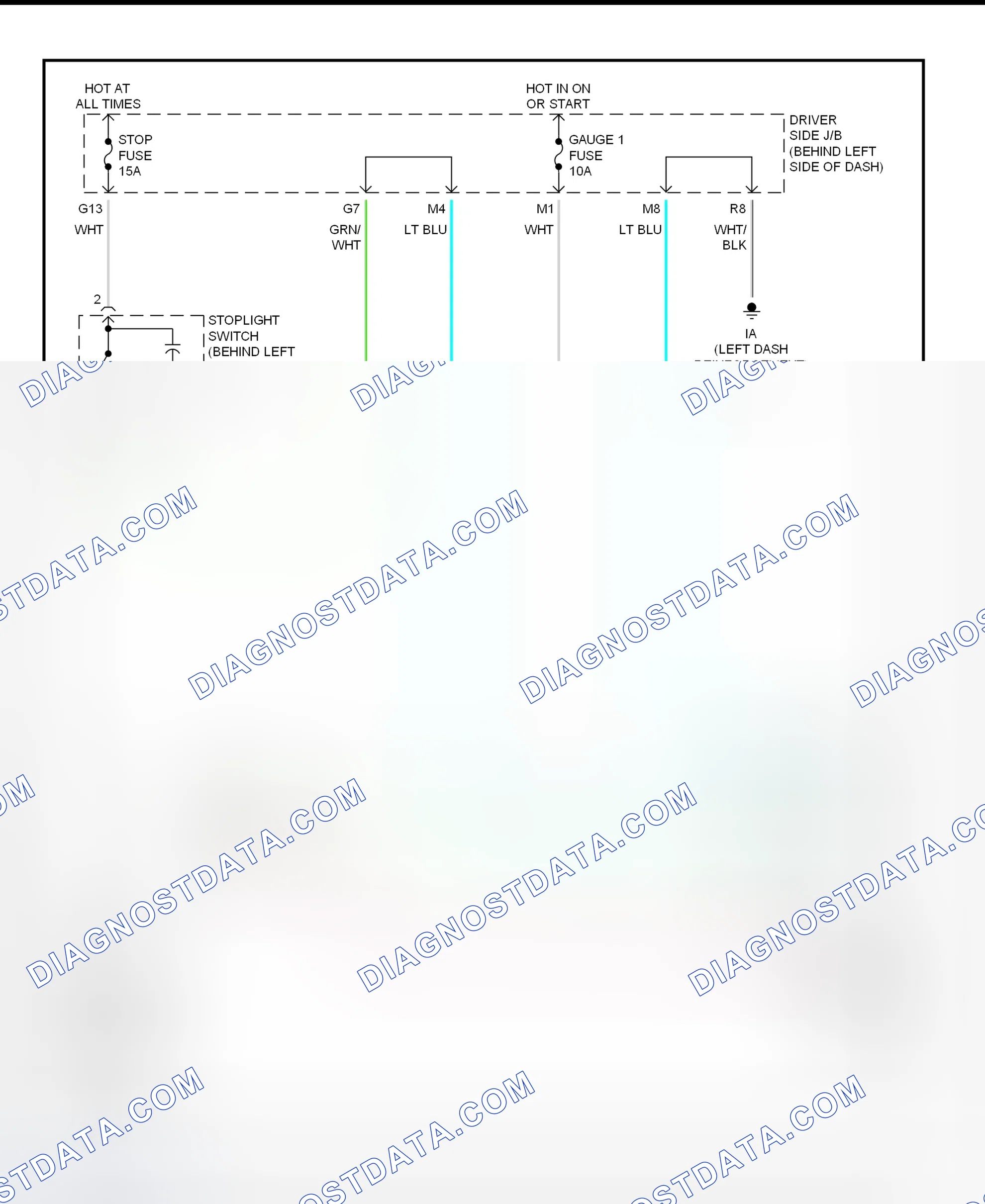 Scheme 309: Shift Interlock System Wiring Diagram (2002 - Lexus ES300)