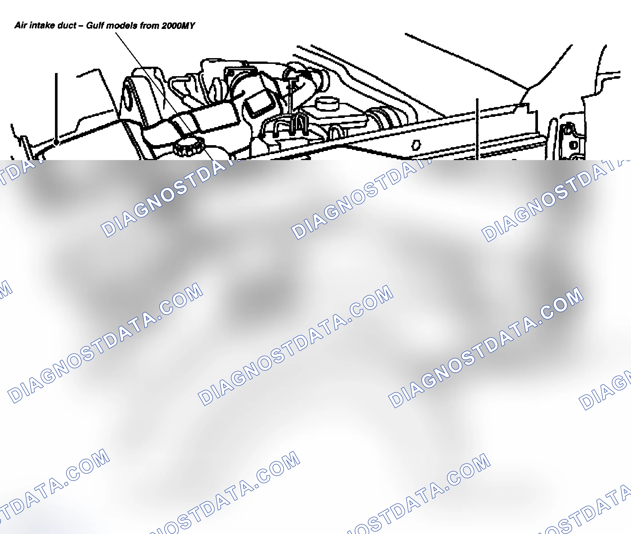 Scheme 45: AIR INTAKE DUCT - GULF MODELS FROM 2000MY
