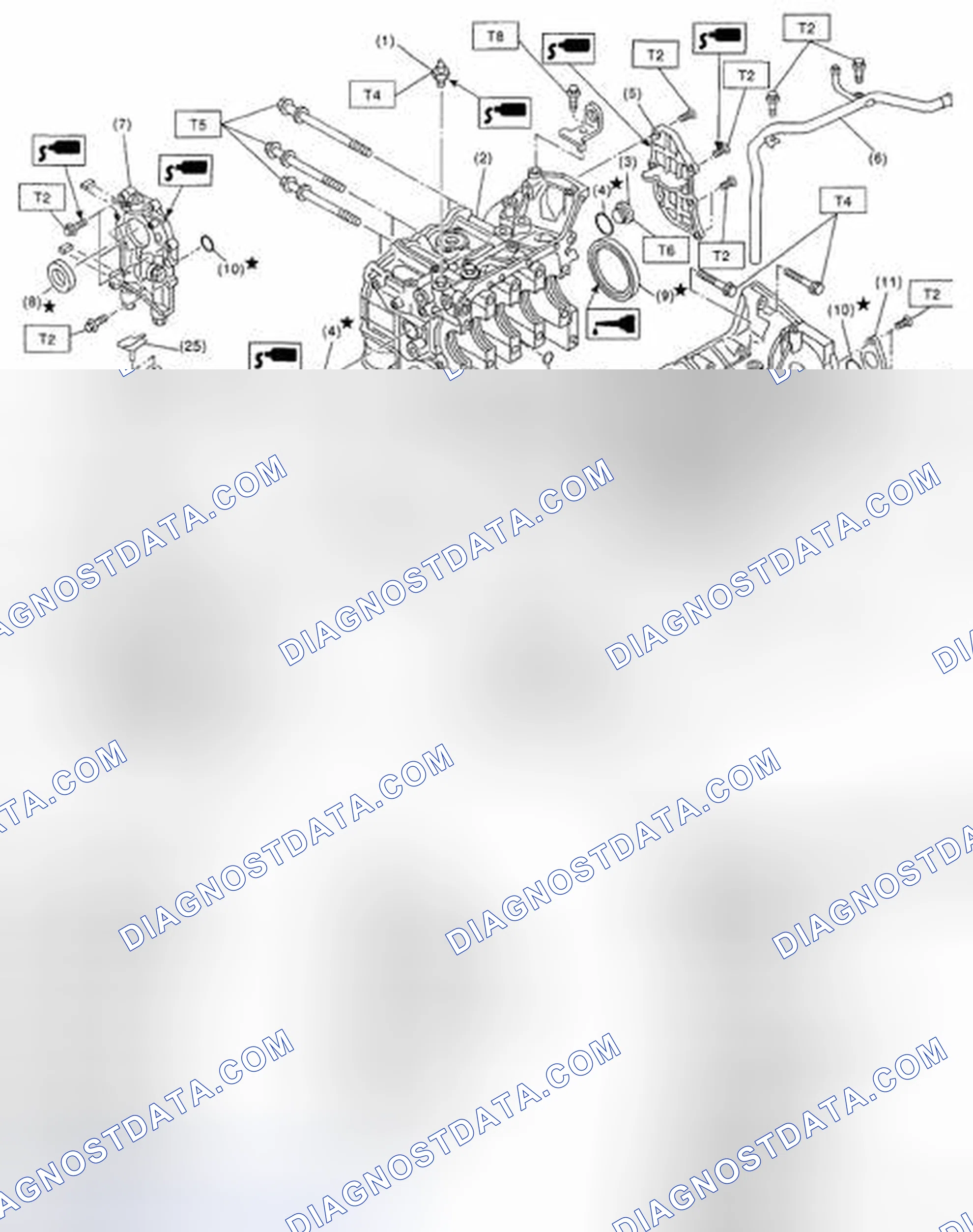 Scheme 45: Identifying Cylinder Block Components With Torque Specifications
