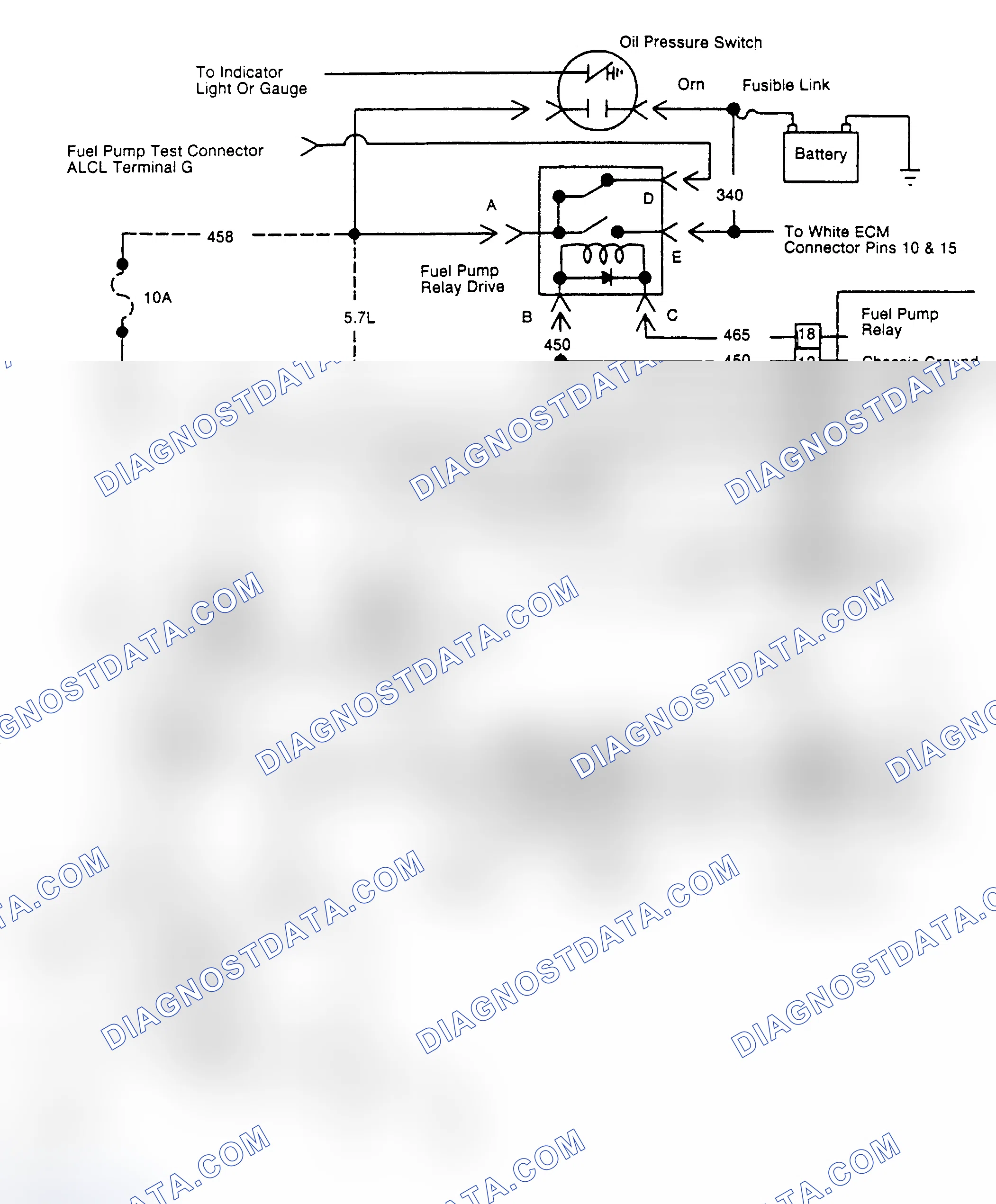 Scheme 245: Fuel Injection Schematic For Charts 4 & 5 (1.8L & 2.5L)