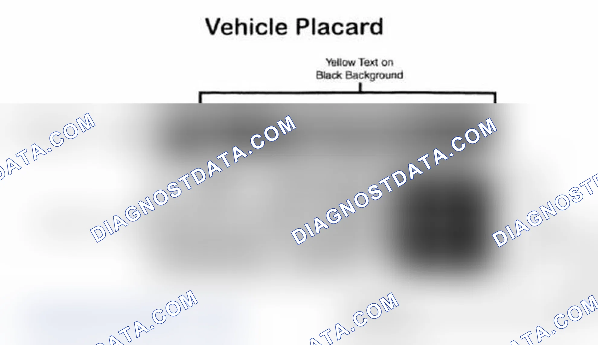 Scheme 28: Vehicle Tire Placard - Typical