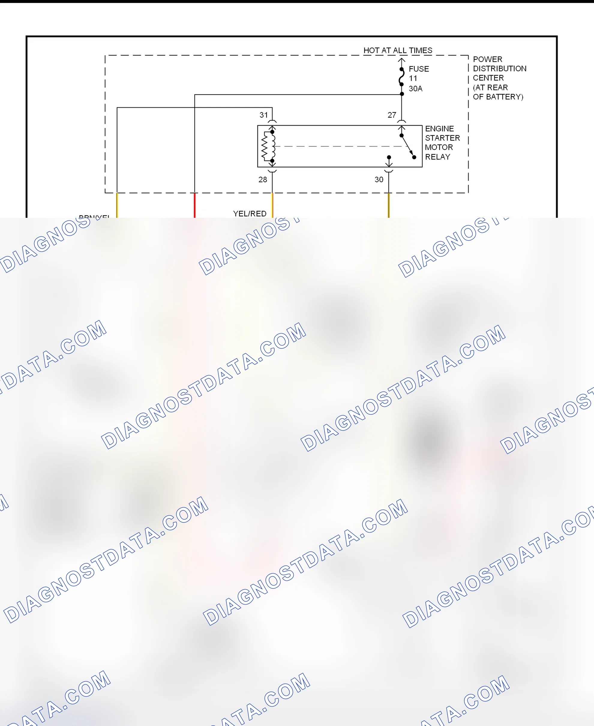 Fig. 9: Starting System Wiring Diagram (Neon)