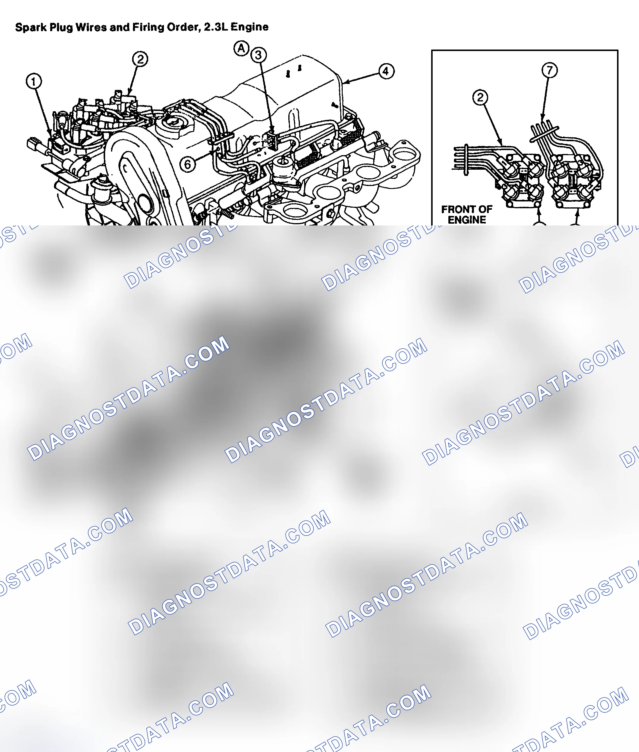 Scheme 2: Spark Plug Wire Routing (2.5L)