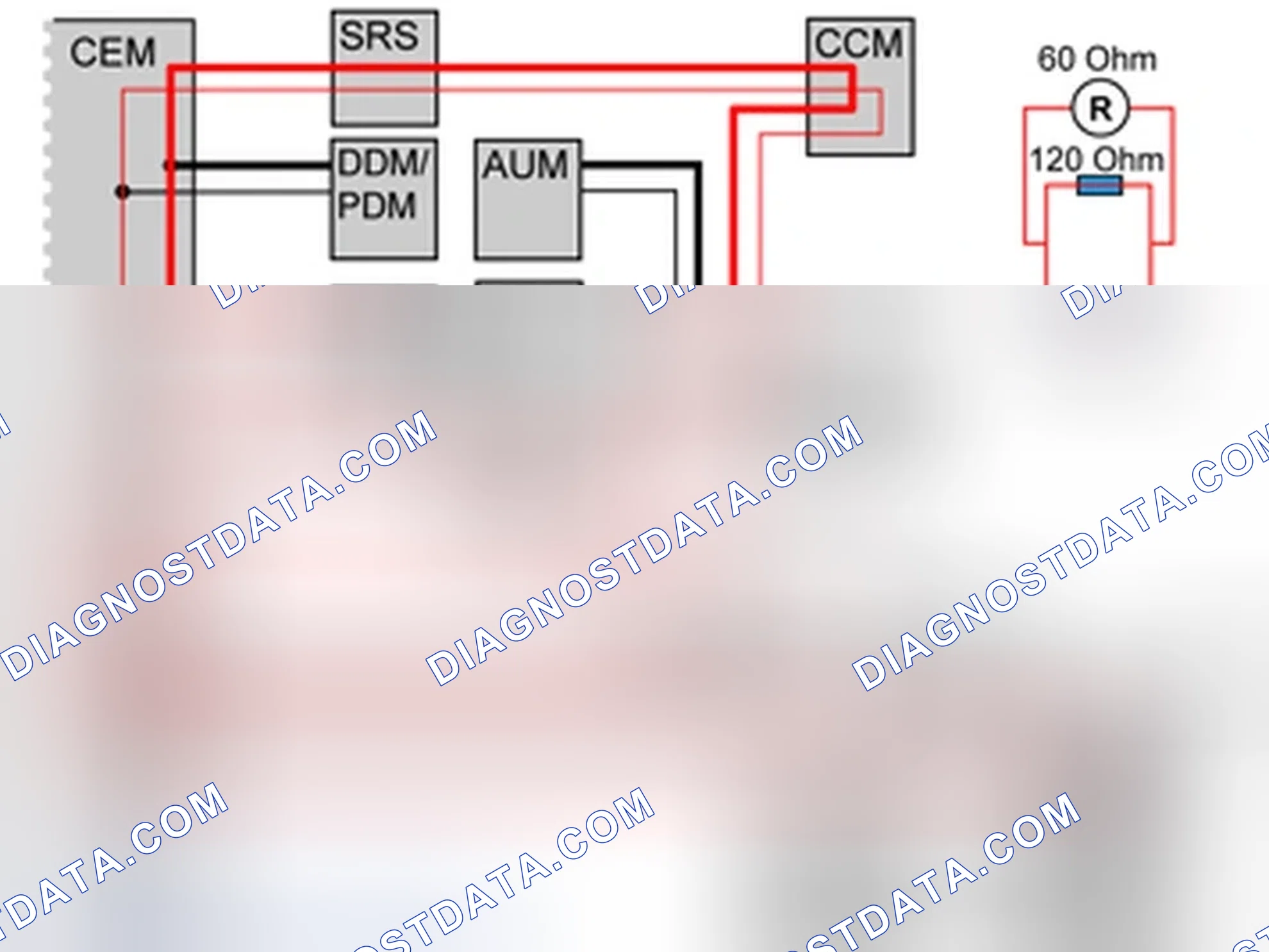 Scheme 495: RESISTANCE MEASUREMENT IN LOW-SPEED NET LS CAN (LOW SPEED), EXAMPLE