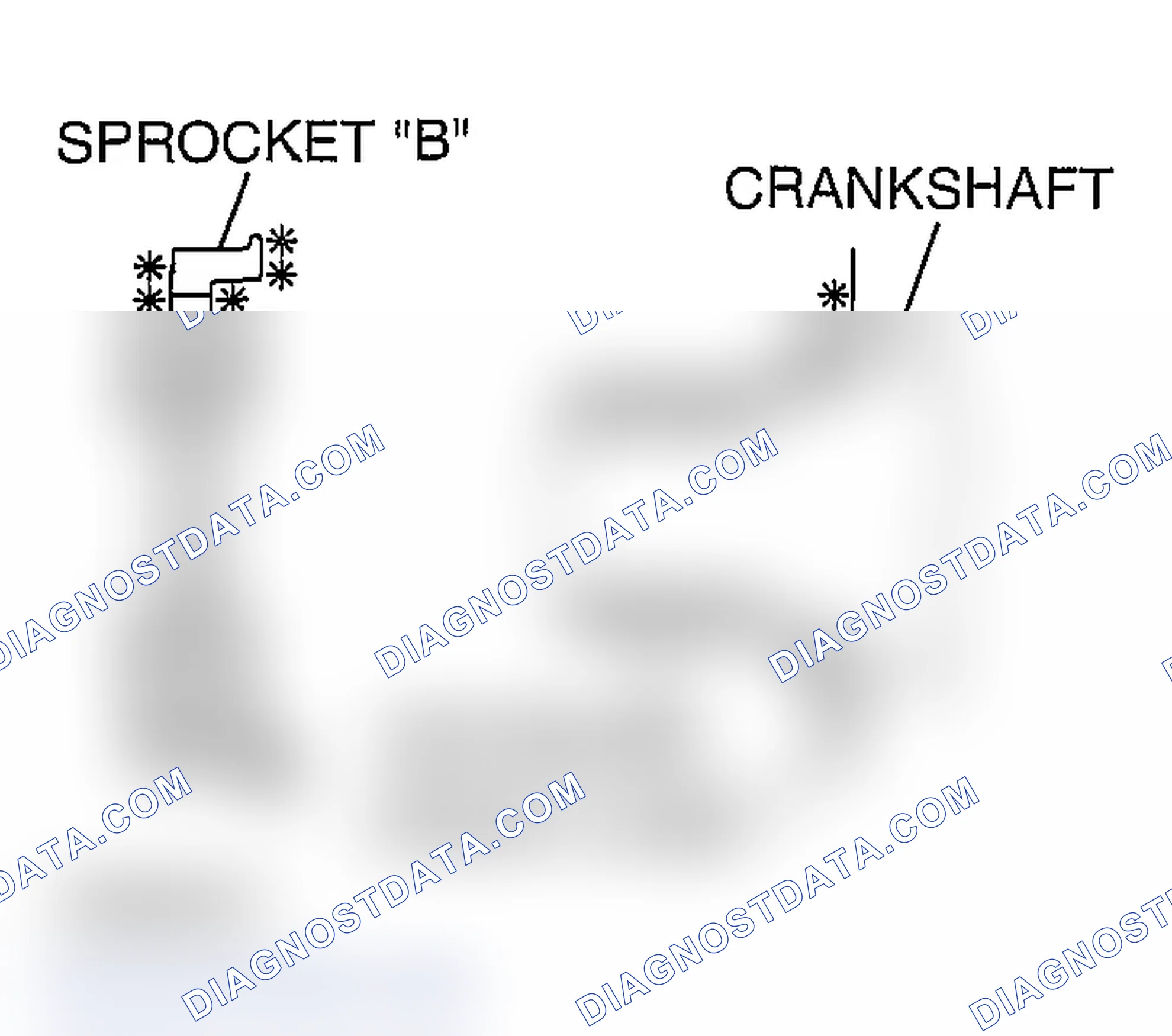 Scheme 930: >> E << CRANKSHAFT SPROCKET "B" INSTALLATION
