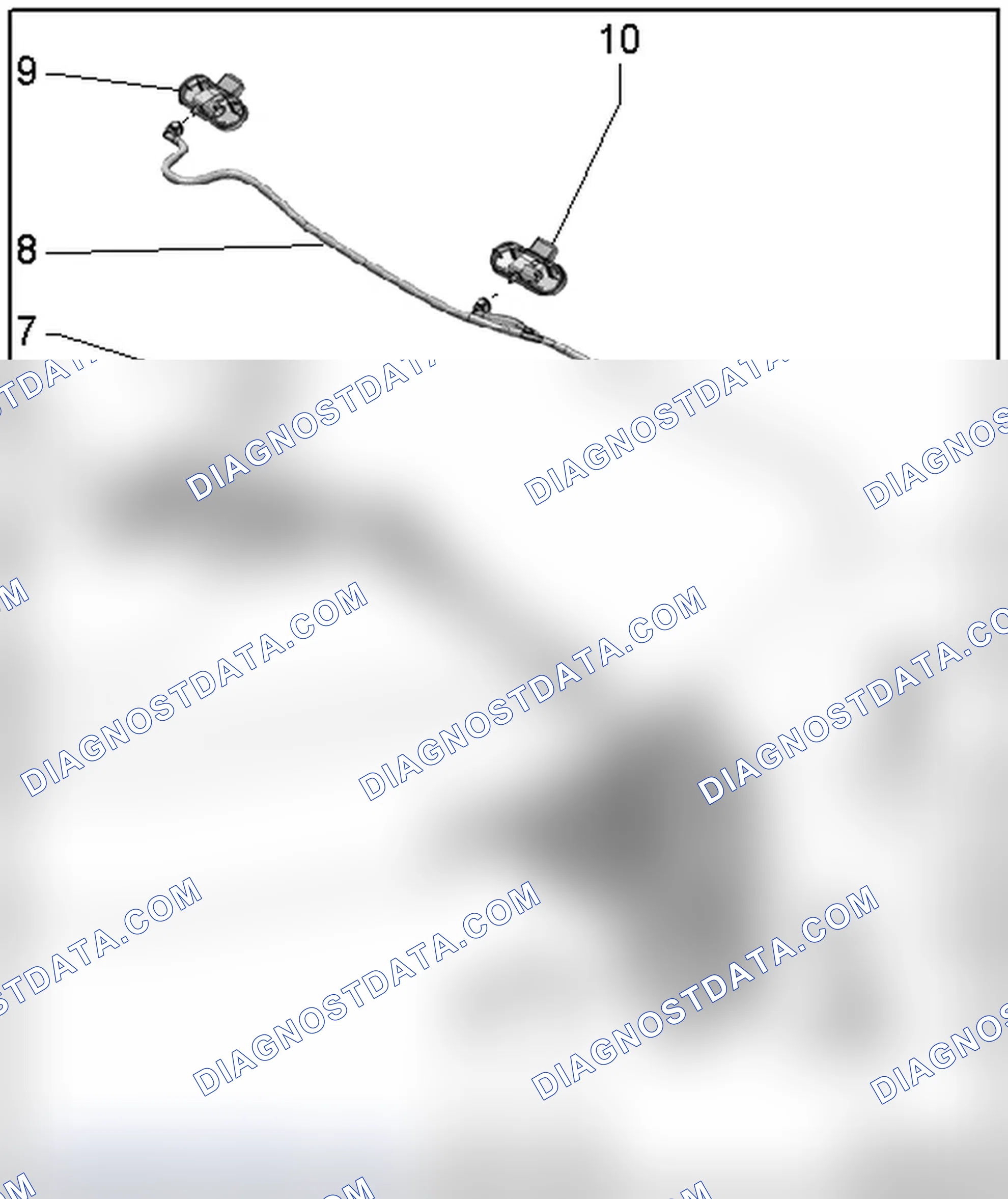 Scheme 16: WINDSHIELD WASHER FLUID RESERVOIR, WASHER FLUID LINES AND NOZZLE OVERVIEW