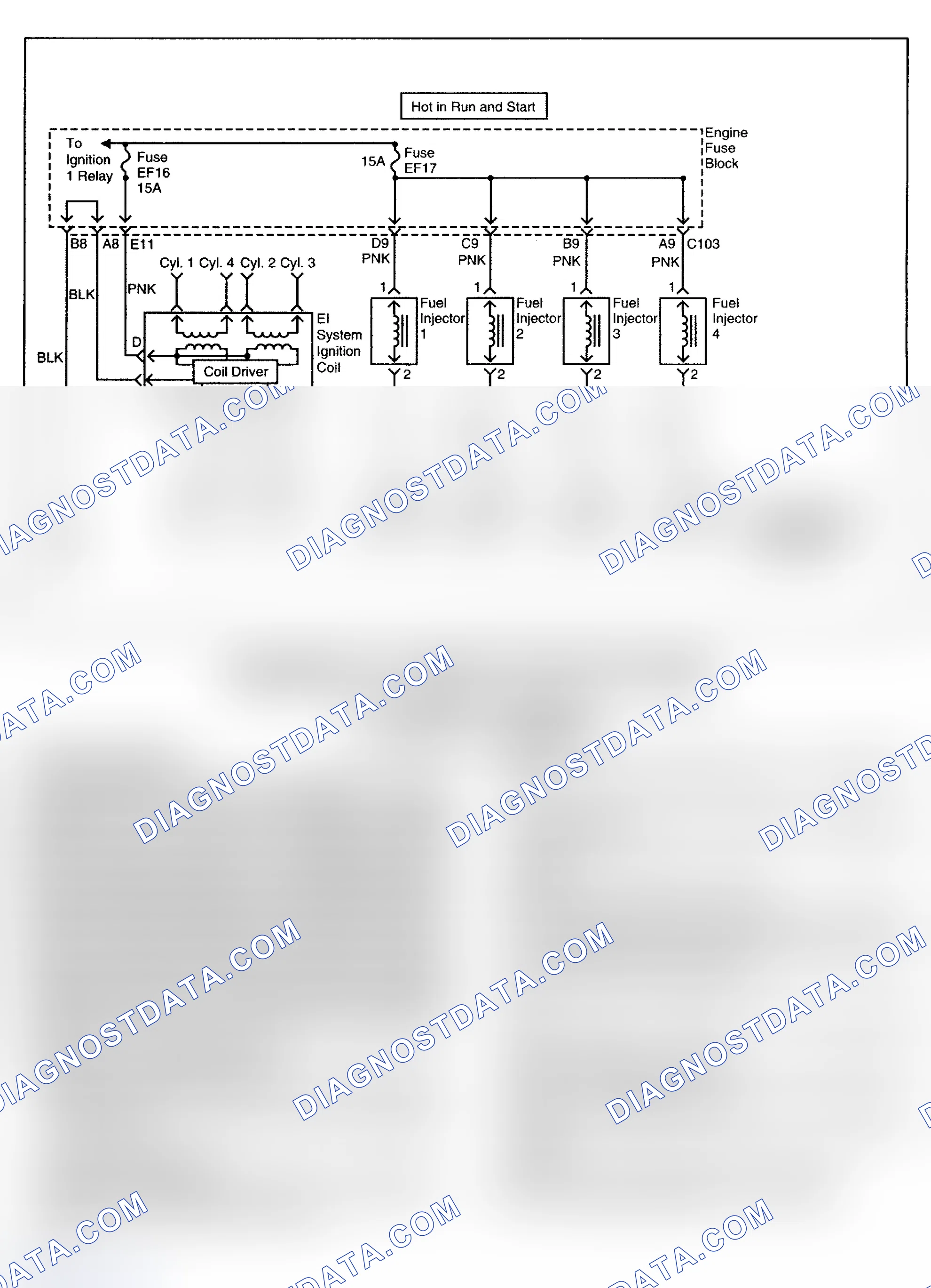 Scheme 102: DTC P0301: CYLINDER 1 MISFIRE