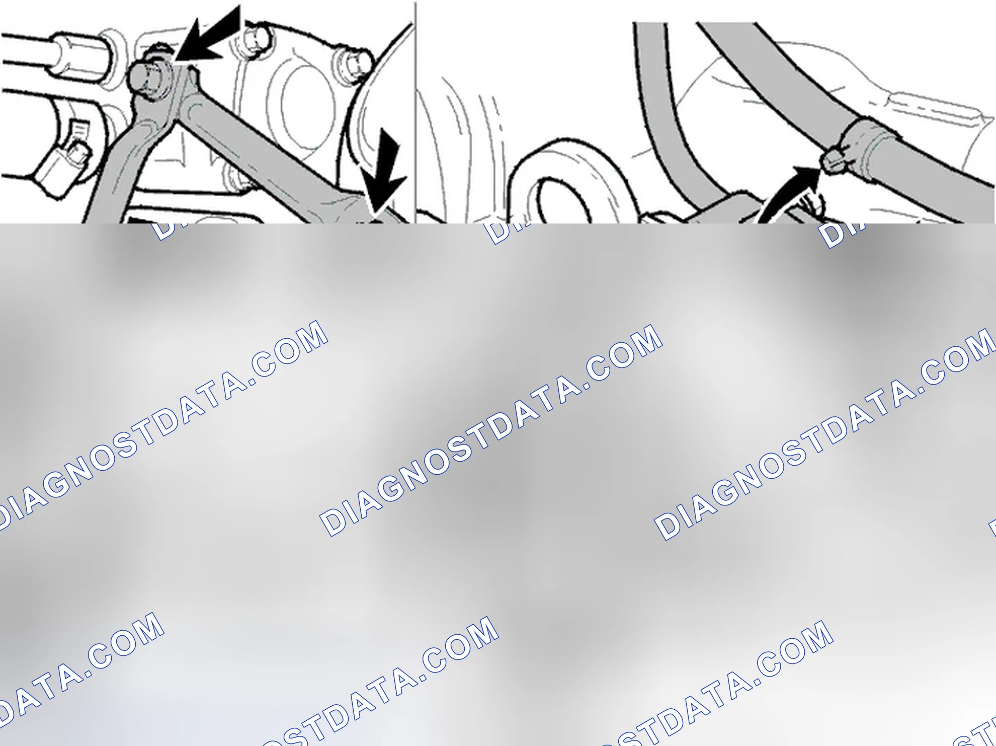 Scheme 132: Removing the power steering pump from the engine