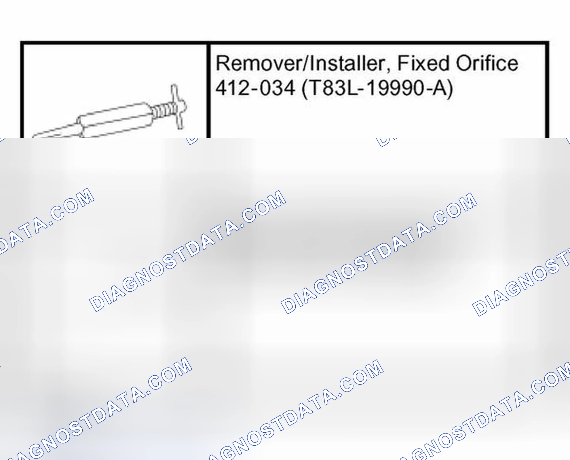 Scheme 33: Special Tool(s)