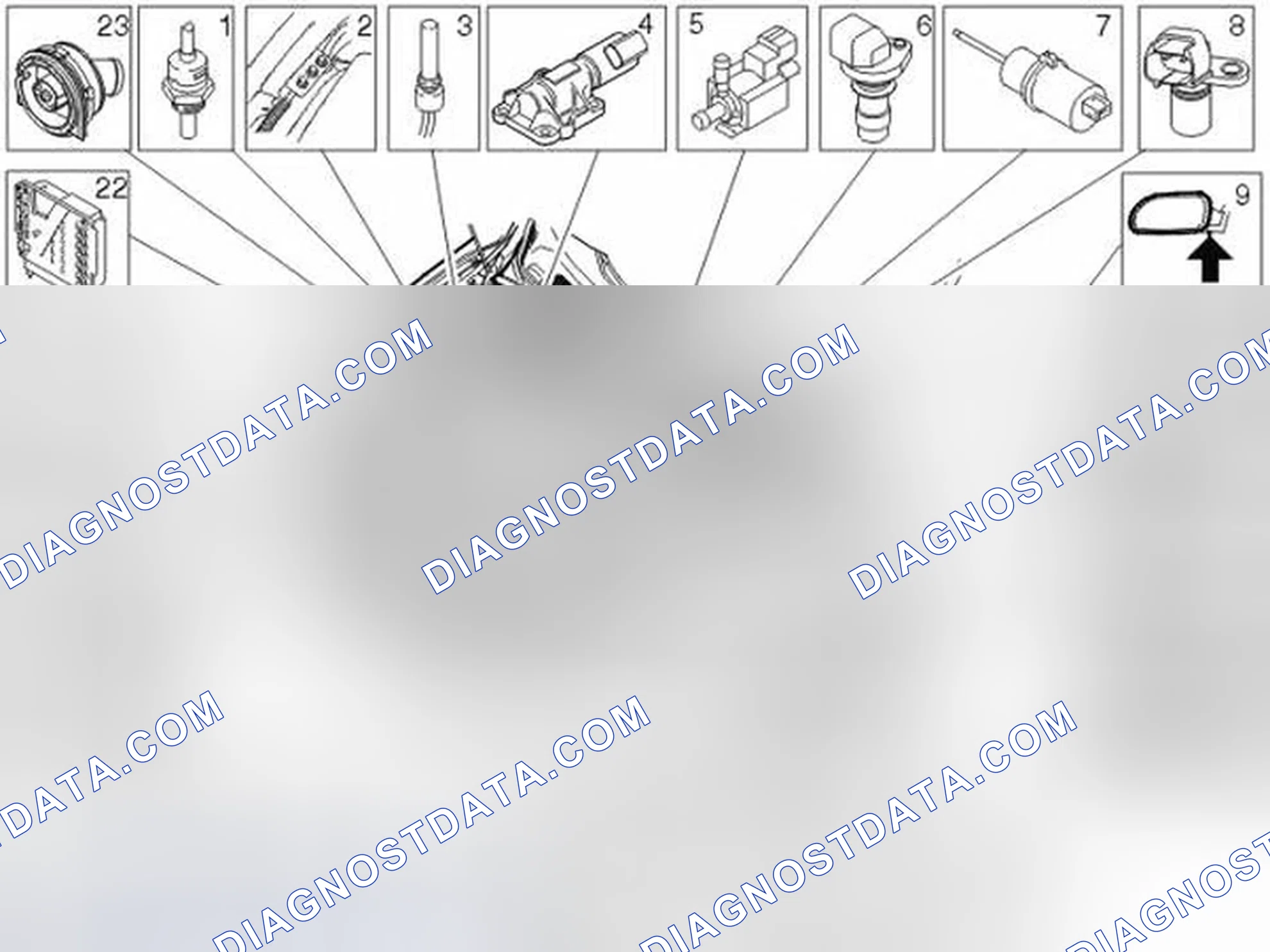 Scheme 80: LOCATION OF COMPONENTS, ENGINE COMPARTMENT
