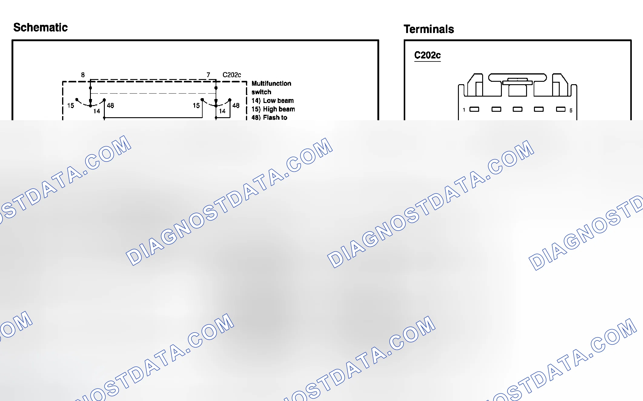 Scheme 11: Multifunction Switch, Lamp Portion