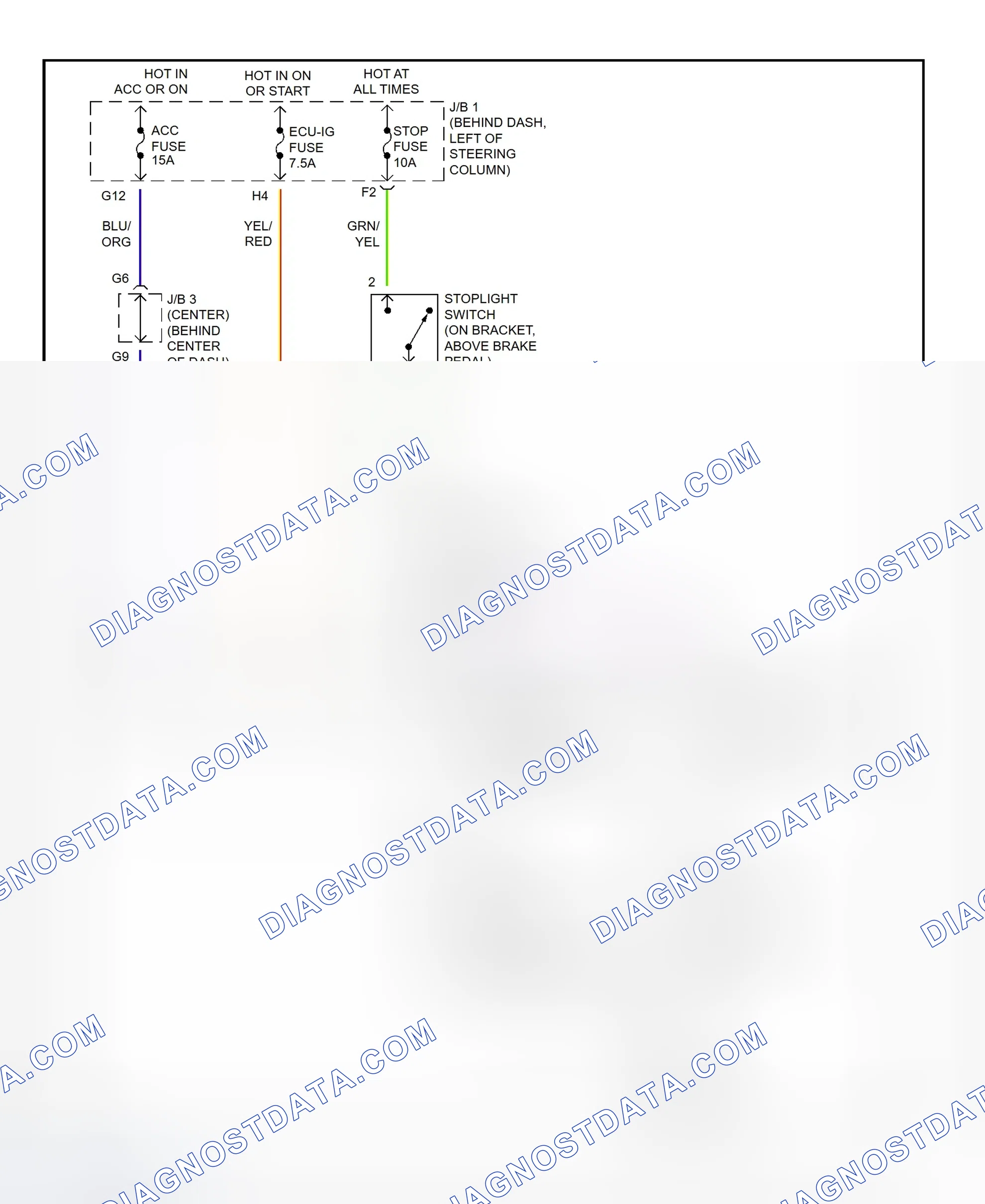 Scheme 447: Shift Interlock System Wiring Diagram (2001 - Toyota Tacoma)