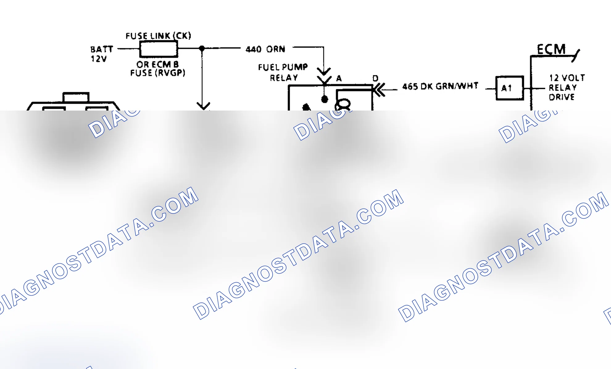Scheme 78: Code 54: Fuel Pump Circuit/Circuit Diagram (All Other Models)