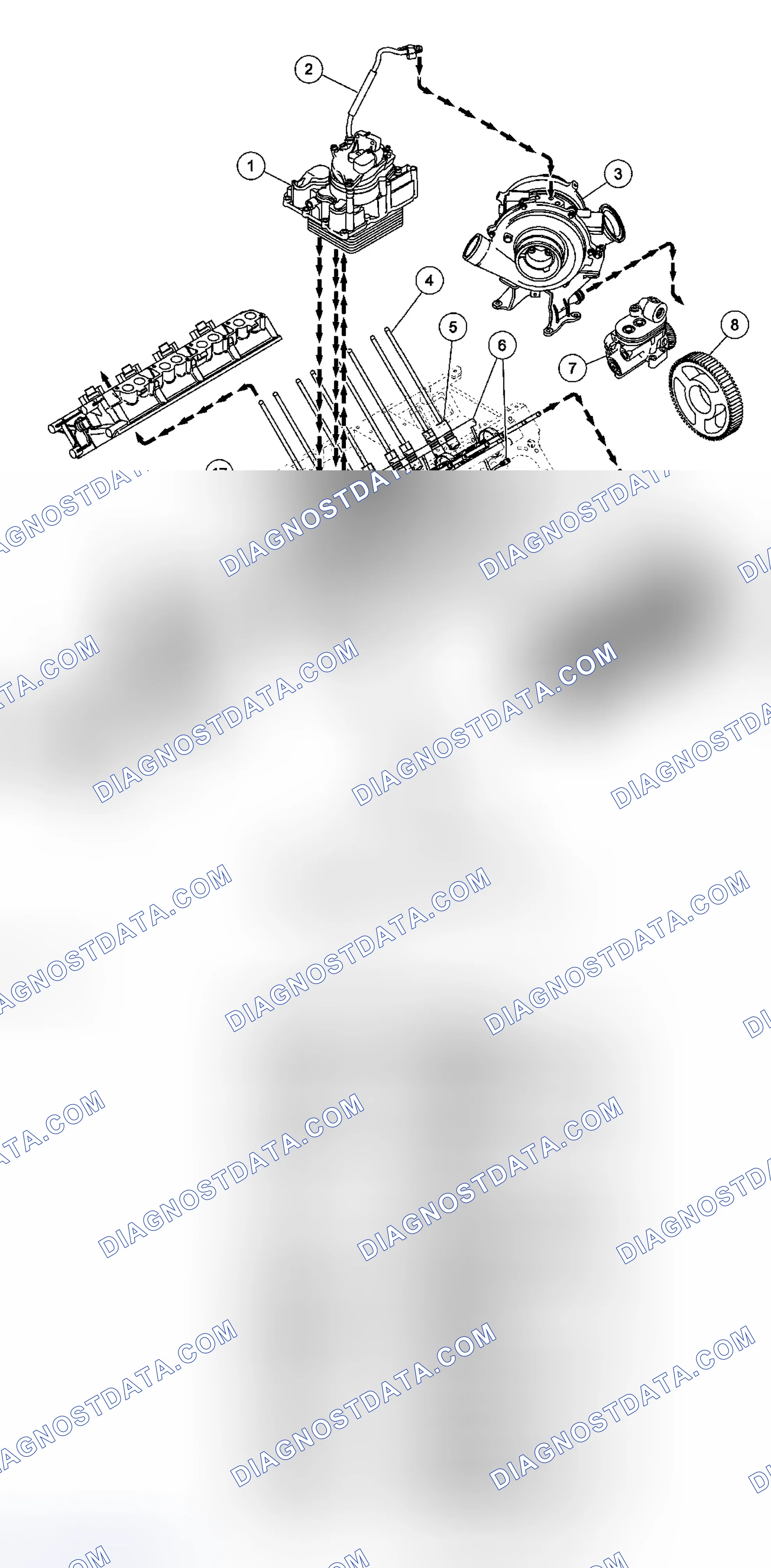 Scheme 801: Lubrication System - Low-Pressure