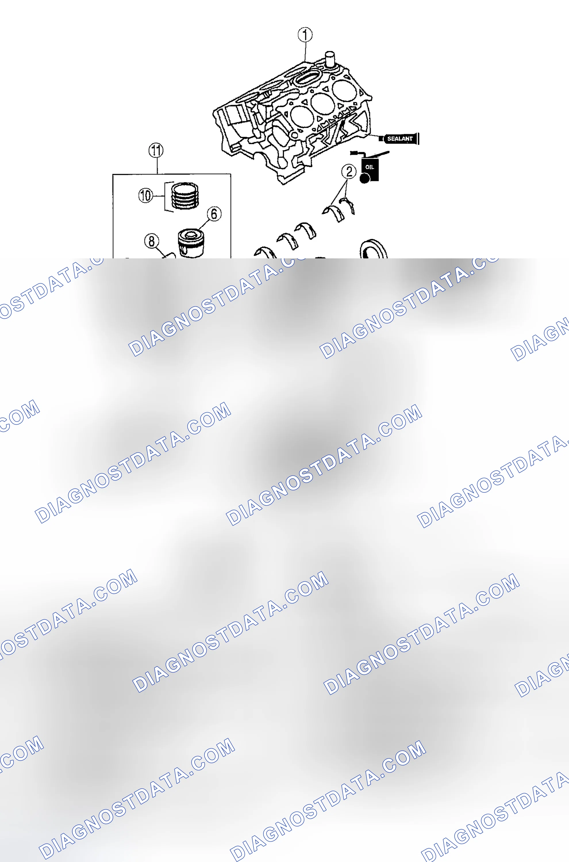 Scheme 35: CYLINDER BLOCK ASSEMBLY (I)