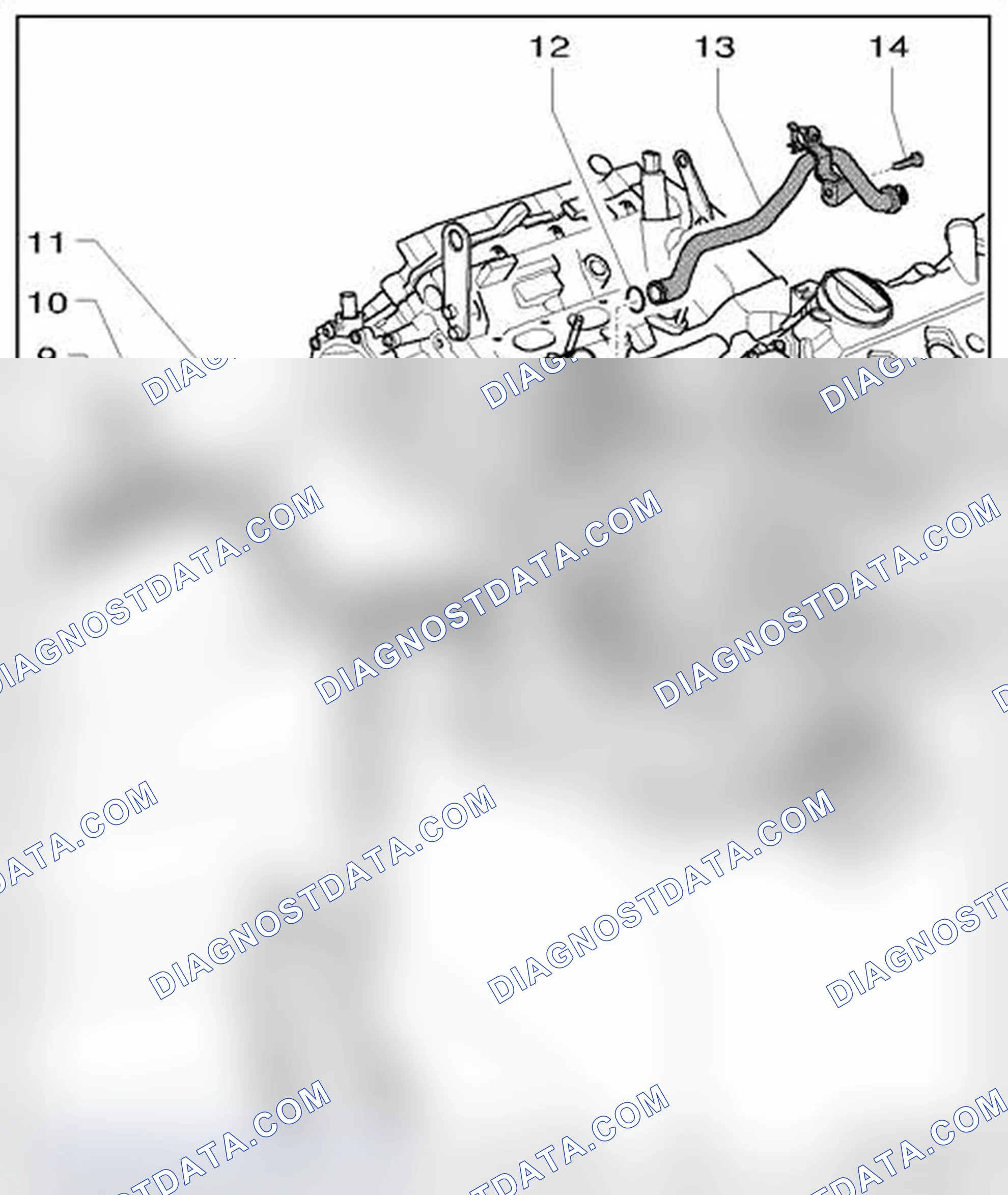 Scheme 628: Coolant pipes, component overview