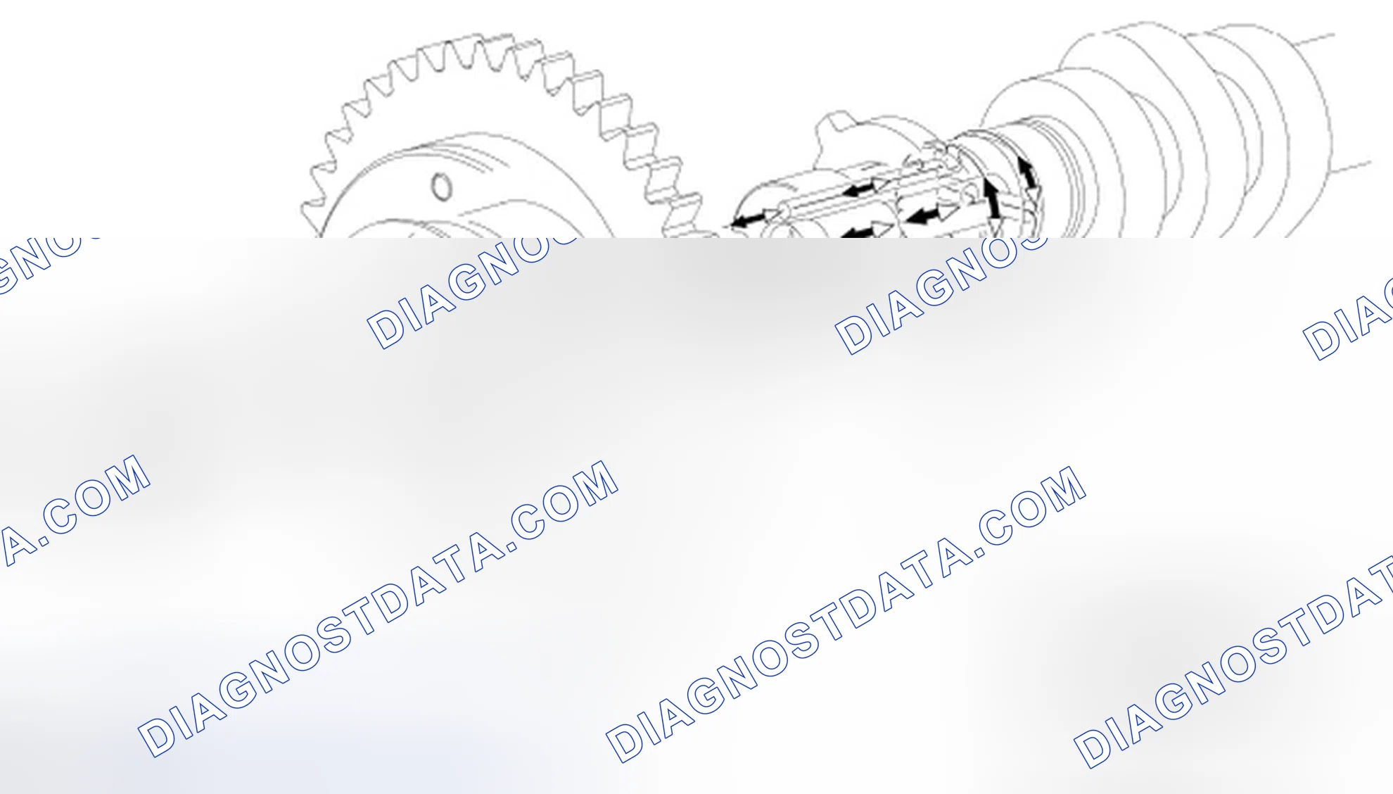 Scheme 59: Camshaft Phaser and Sprocket, Camshaft Phaser and Sprocket Bolt and Camshaft