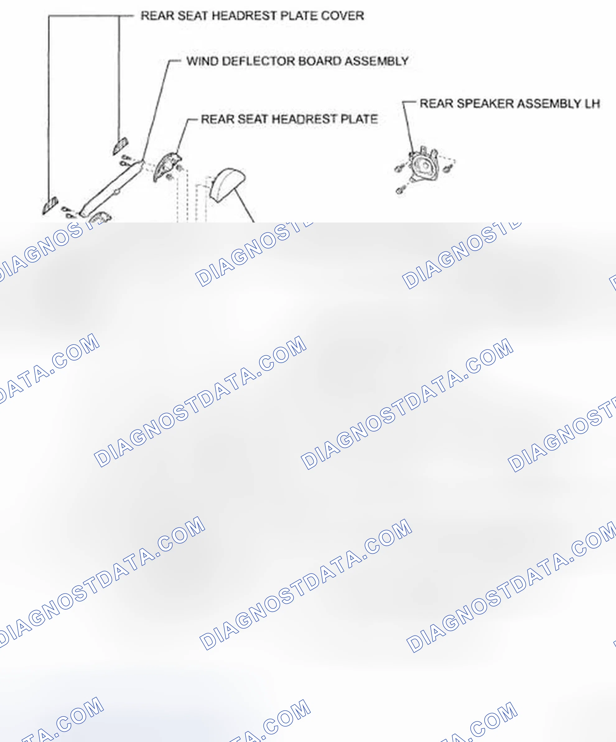 Scheme 138: Identifying Rear Speaker Components