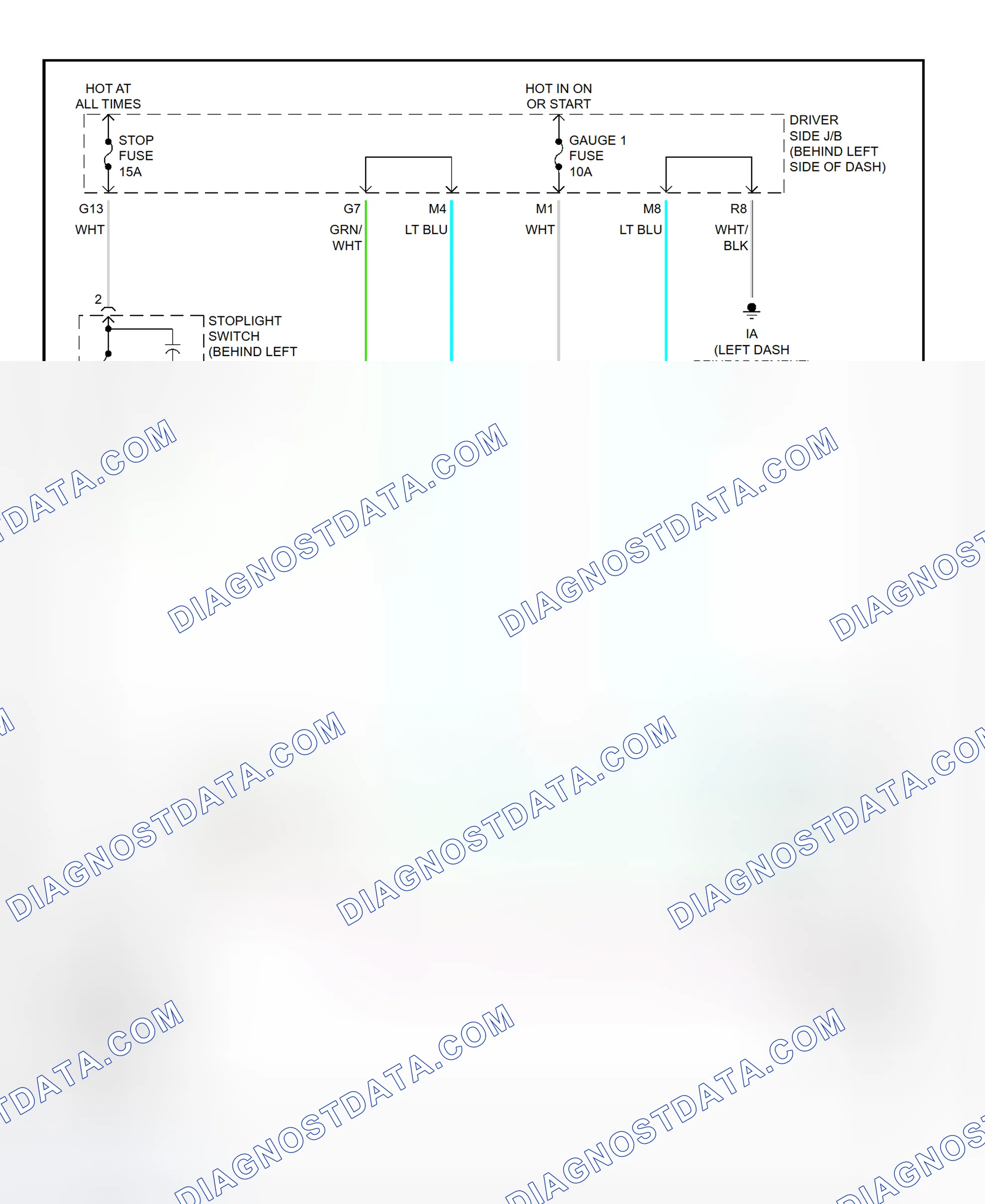 Scheme 309: Shift Interlock System Wiring Diagram (2002 - Lexus ES300)