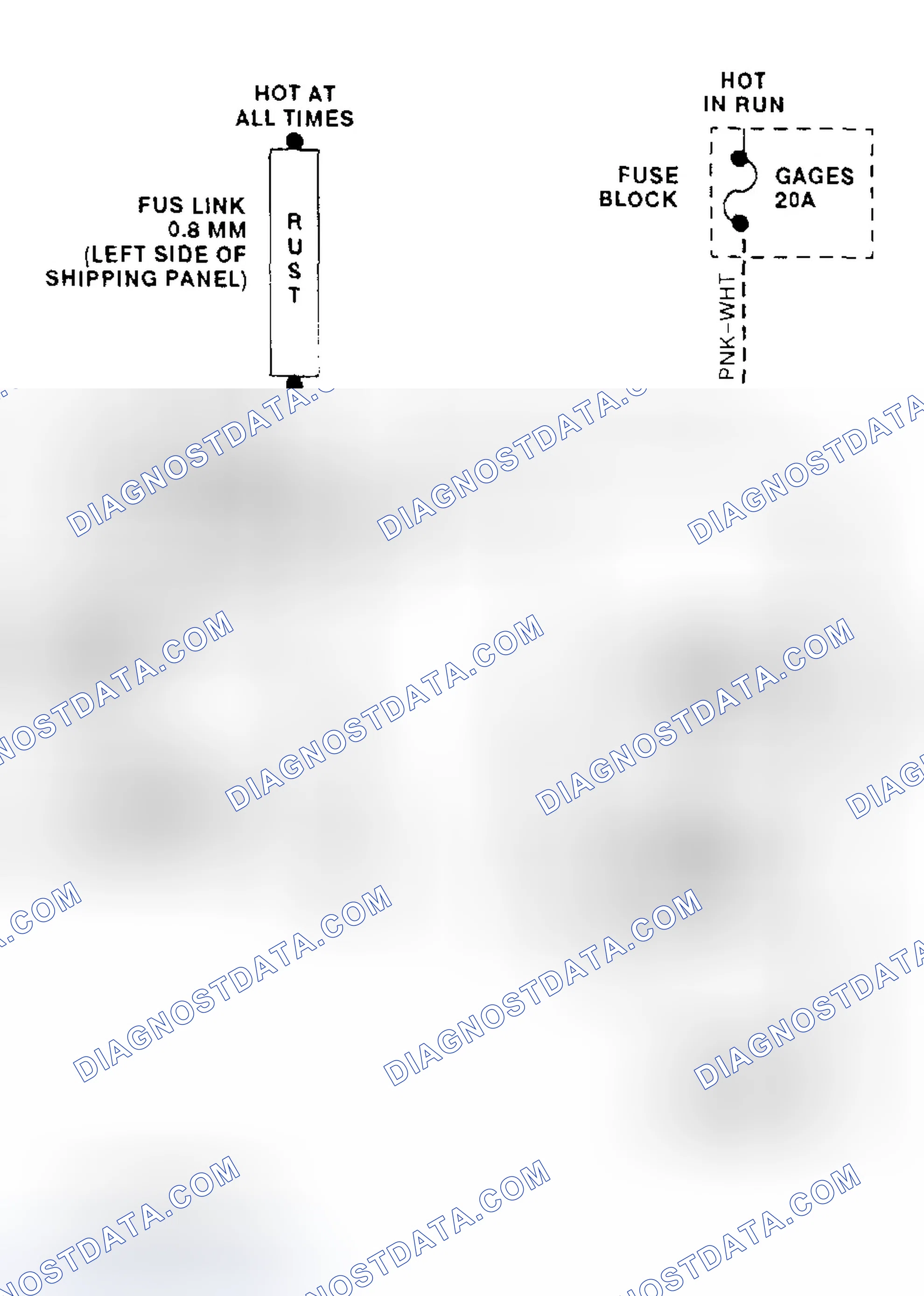 Scheme 6: Cooling Fan Circuit Wiring Diagram ("P" Series - 7.4L VIN N)