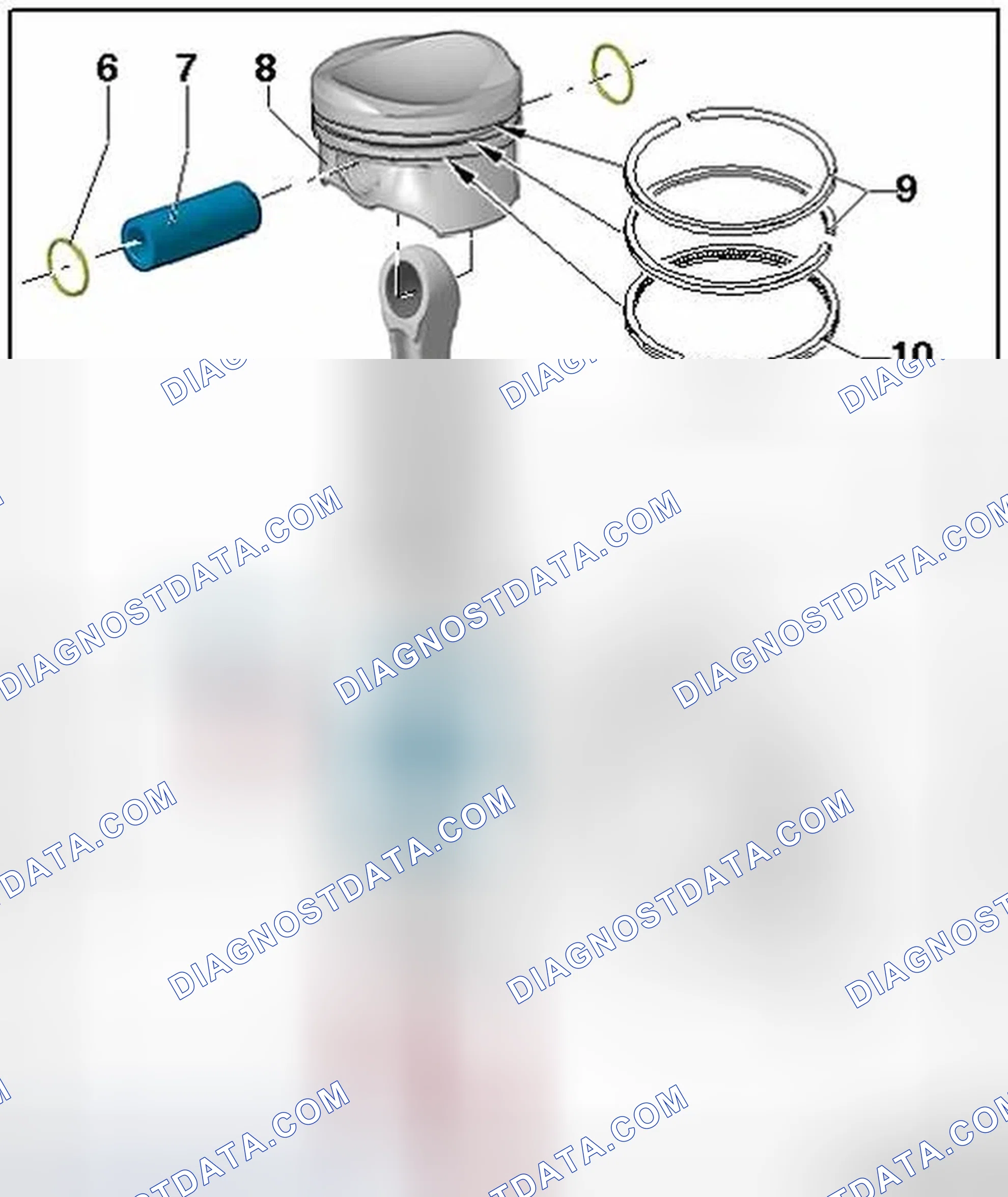 Scheme 291: PISTONS AND CONNECTING ROD OVERVIEW