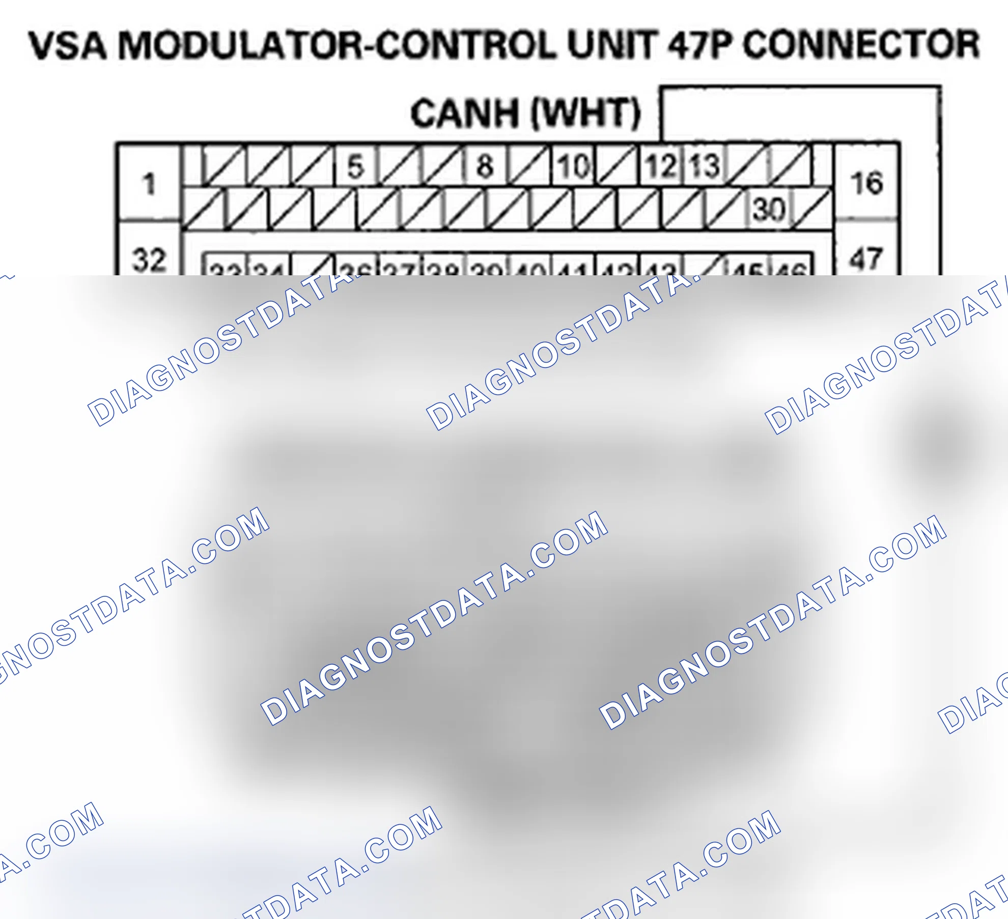 Scheme 308: DTC U0122: F-CAN Malfunction (ECM/PCM-VSA Modulator-Control Unit)