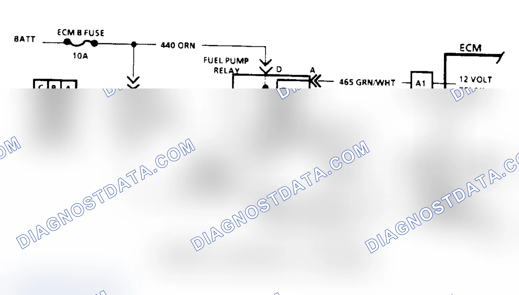 Scheme 77: Code 54: Fuel Pump Circuit/Circuit Diagram ("S", "T" & "M" Series)