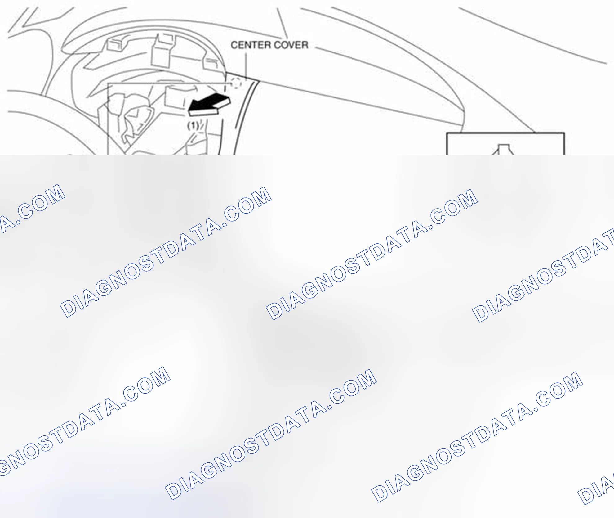 Scheme 73: CENTER COVER REMOVAL/INSTALLATION
