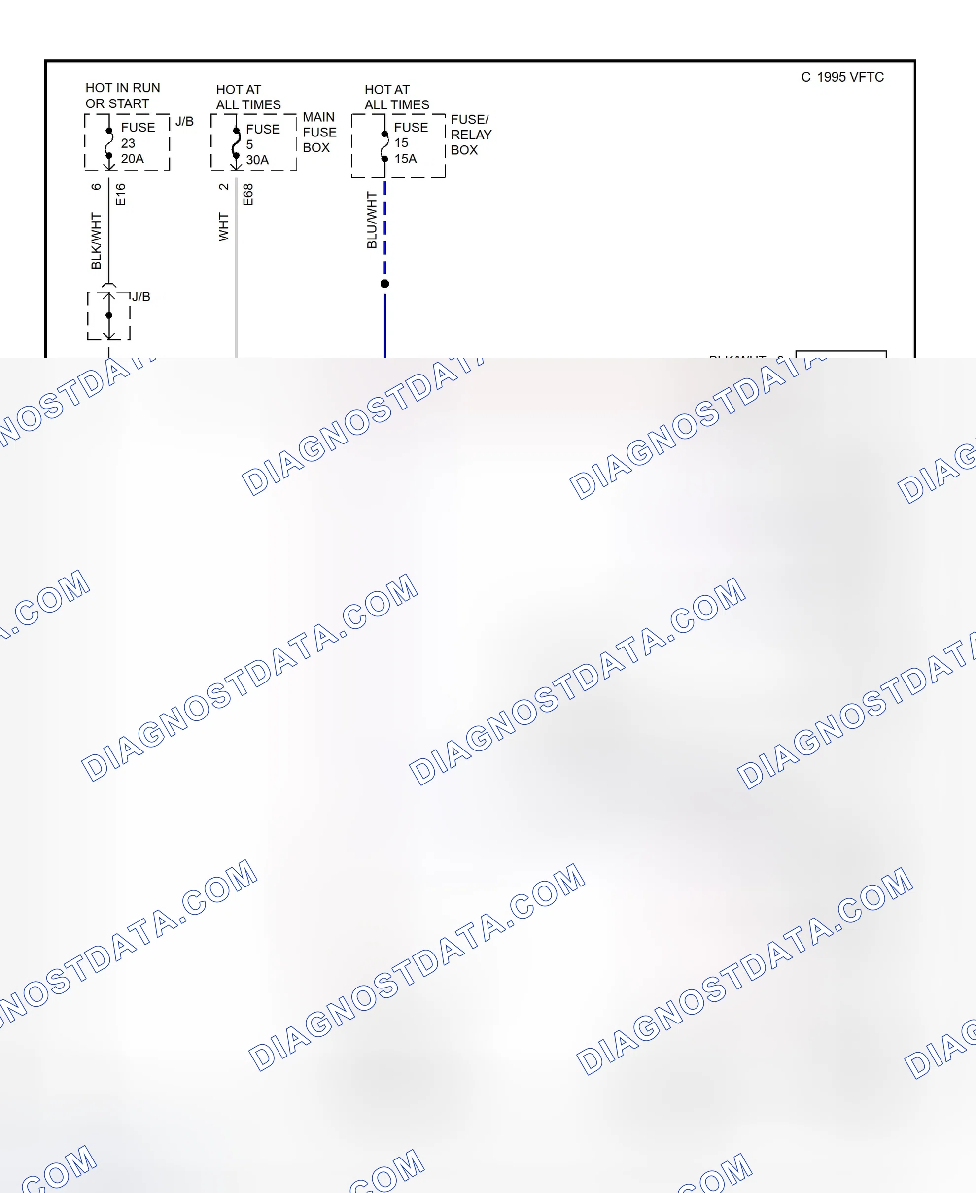 Scheme 1: Electric Cooling Fan System Wiring Diagram (1997 Esteem)