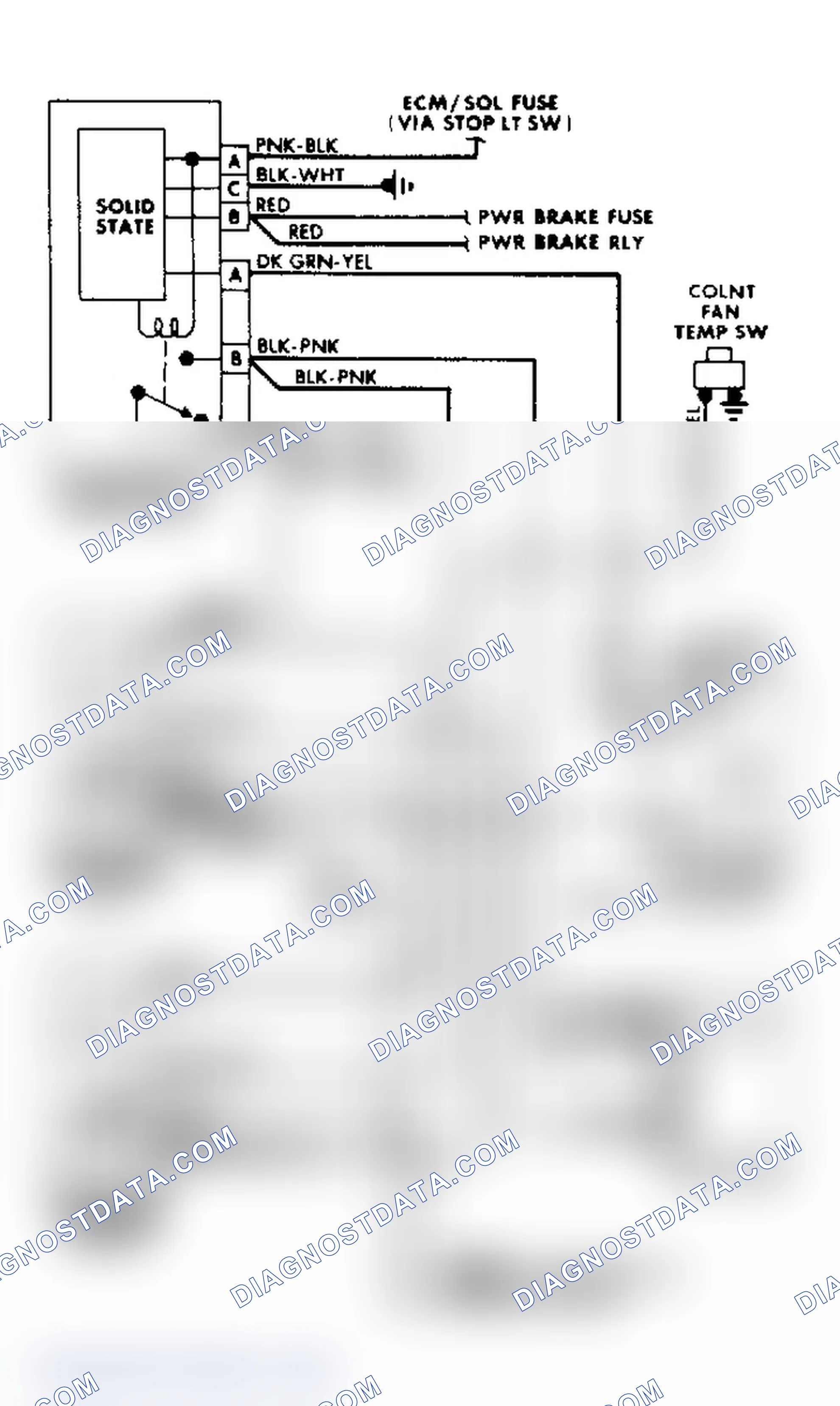 Scheme 12: Cooling Fan/Manual A/C-Heater Wiring Diagram - Buick Regal with 3.8L Turbo