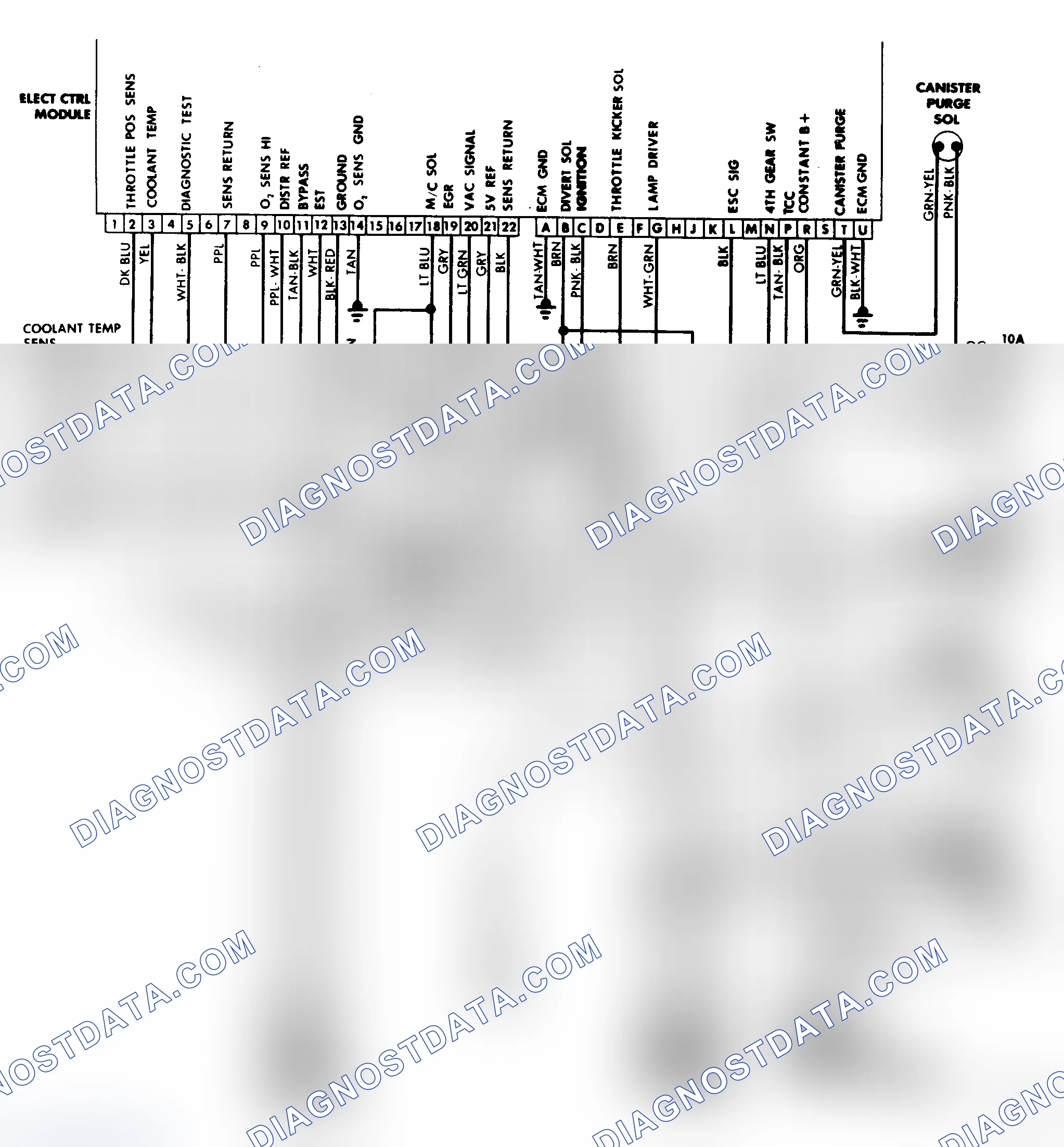 Scheme 137: Wiring Diagram (4.3L Carbureted, 5.0L & 5.7L Engines)