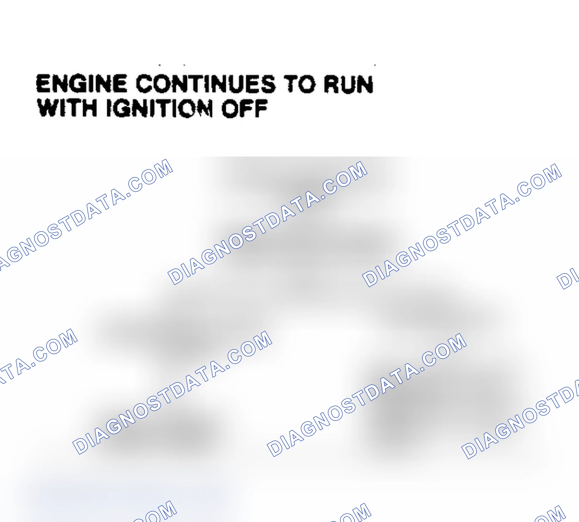 Scheme 24: Engine Continues to Run With Ignition Off
