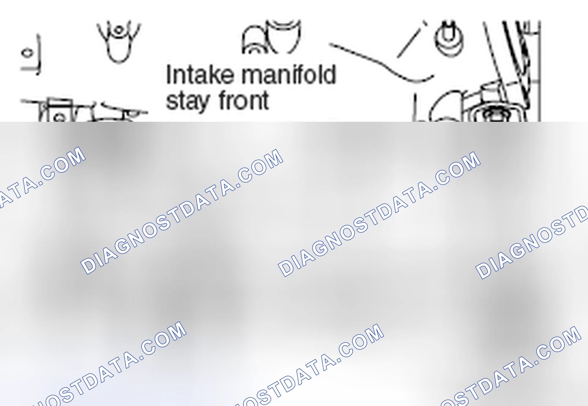 Scheme 109: >> C << INTAKE MANIFOLD STAY INSTALLATION