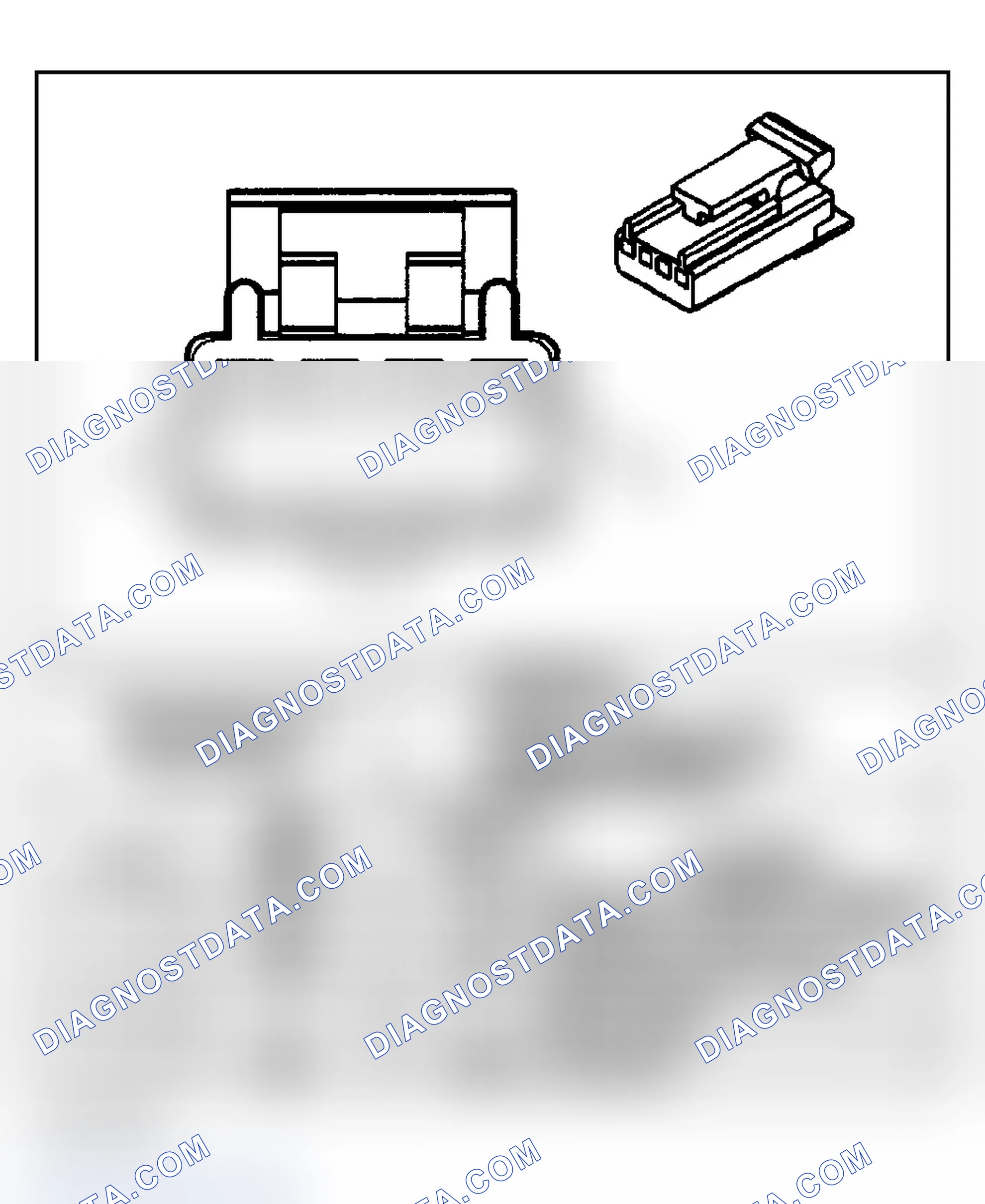 Scheme 13: Keyless Entry Connector End Views