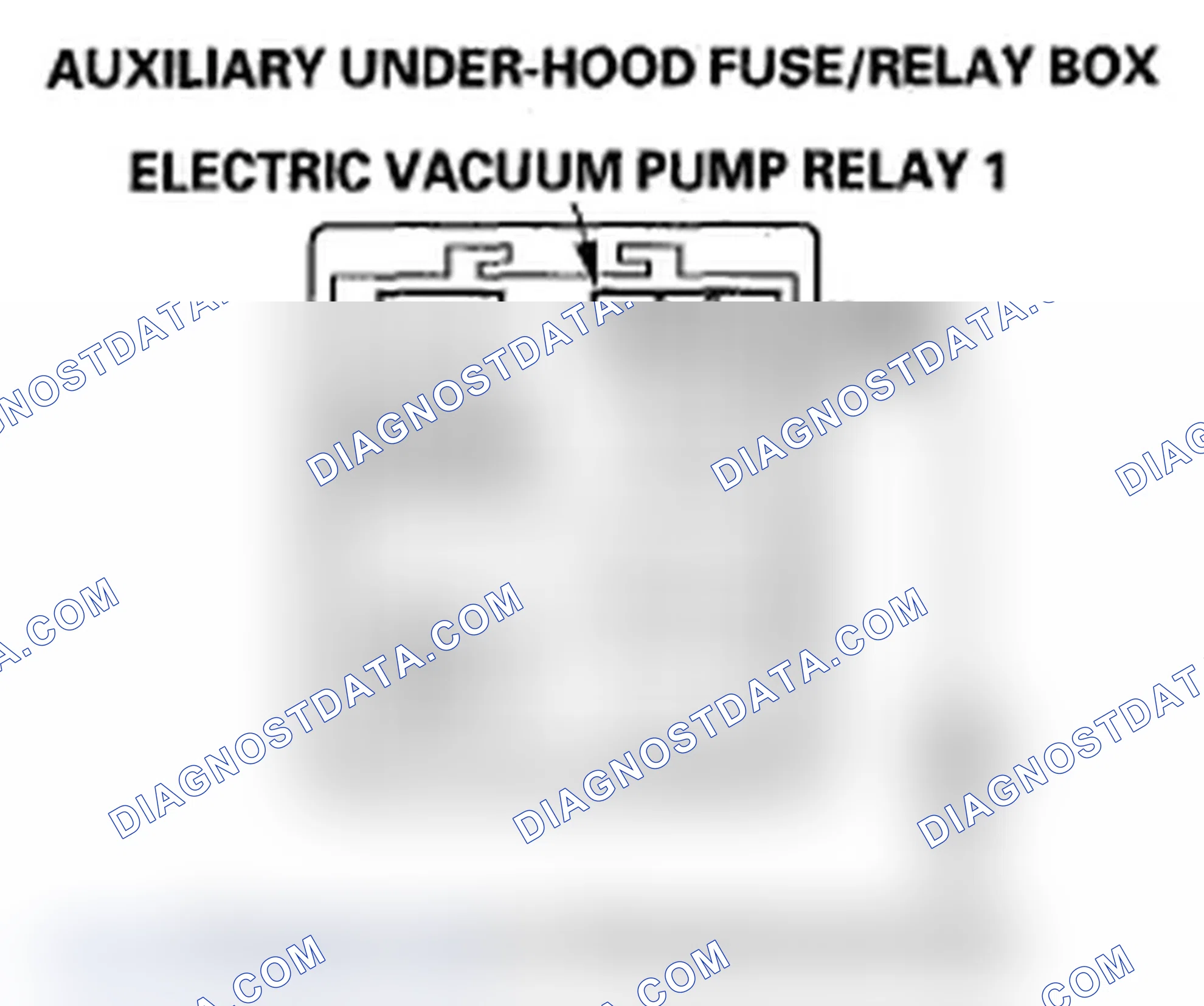 Scheme 116: DTC P16DA: Electric Vacuum Pump Relay 1 Stuck OFF