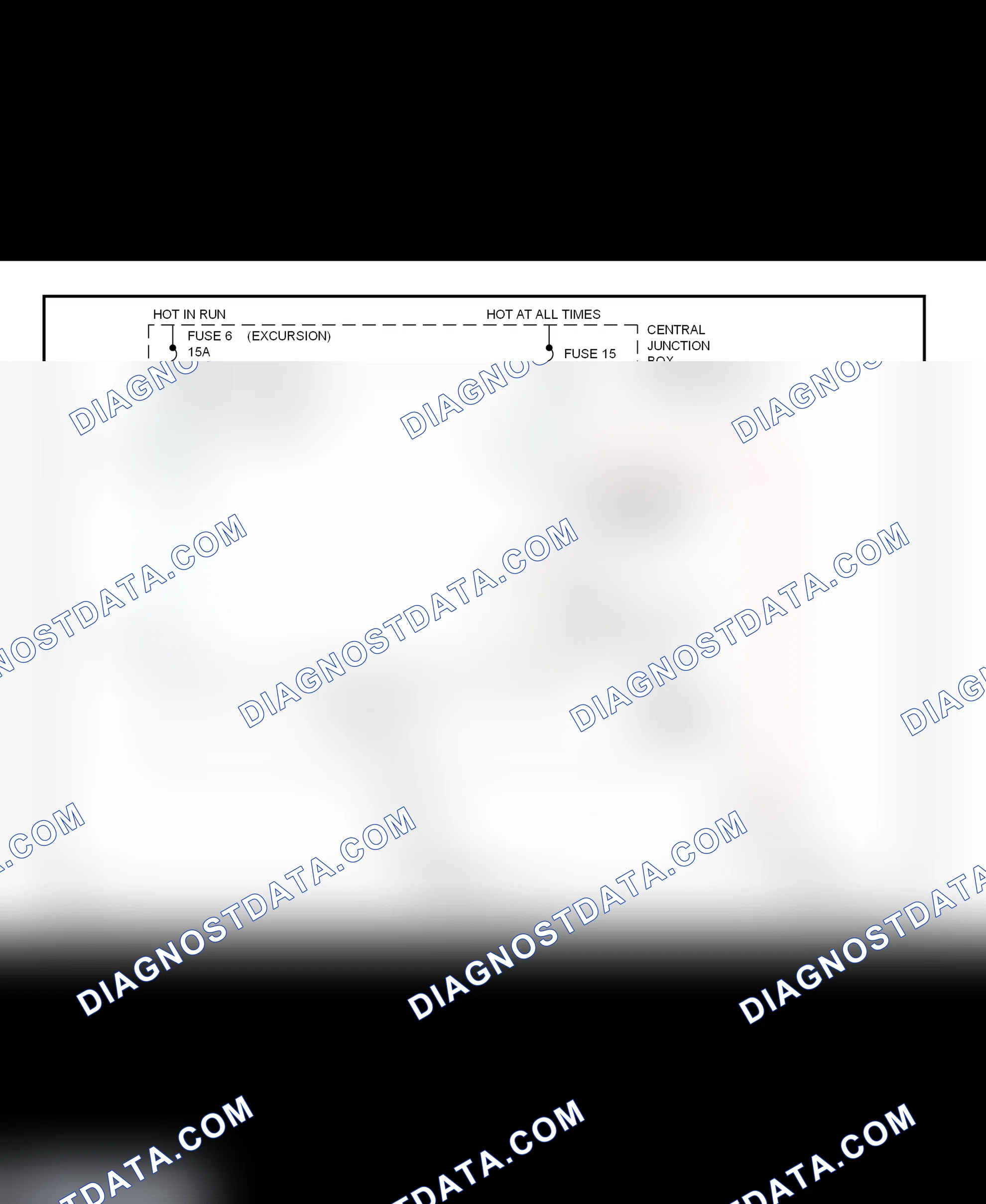 Fig. 19: Shift Interlock System Wiring Diagram (Excursion & F250/F350 Super Duty Pick-Ups)