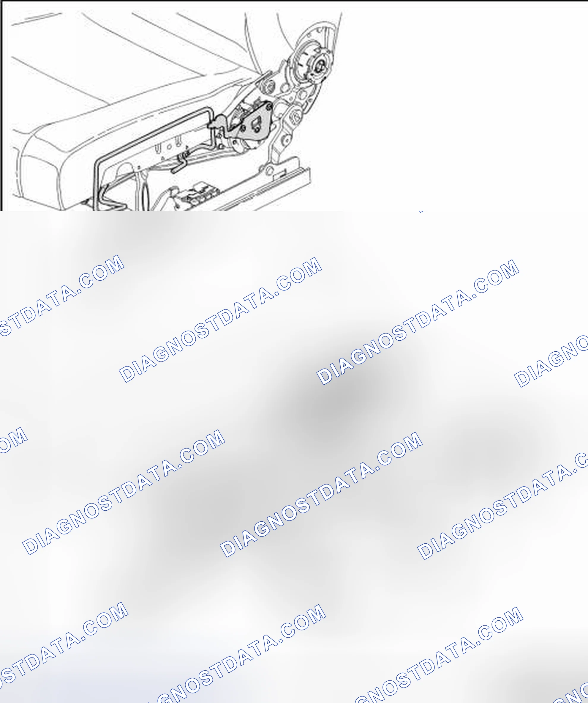 Scheme 94: FRONT SEAT SUPPORT AND OPERATING LEVER