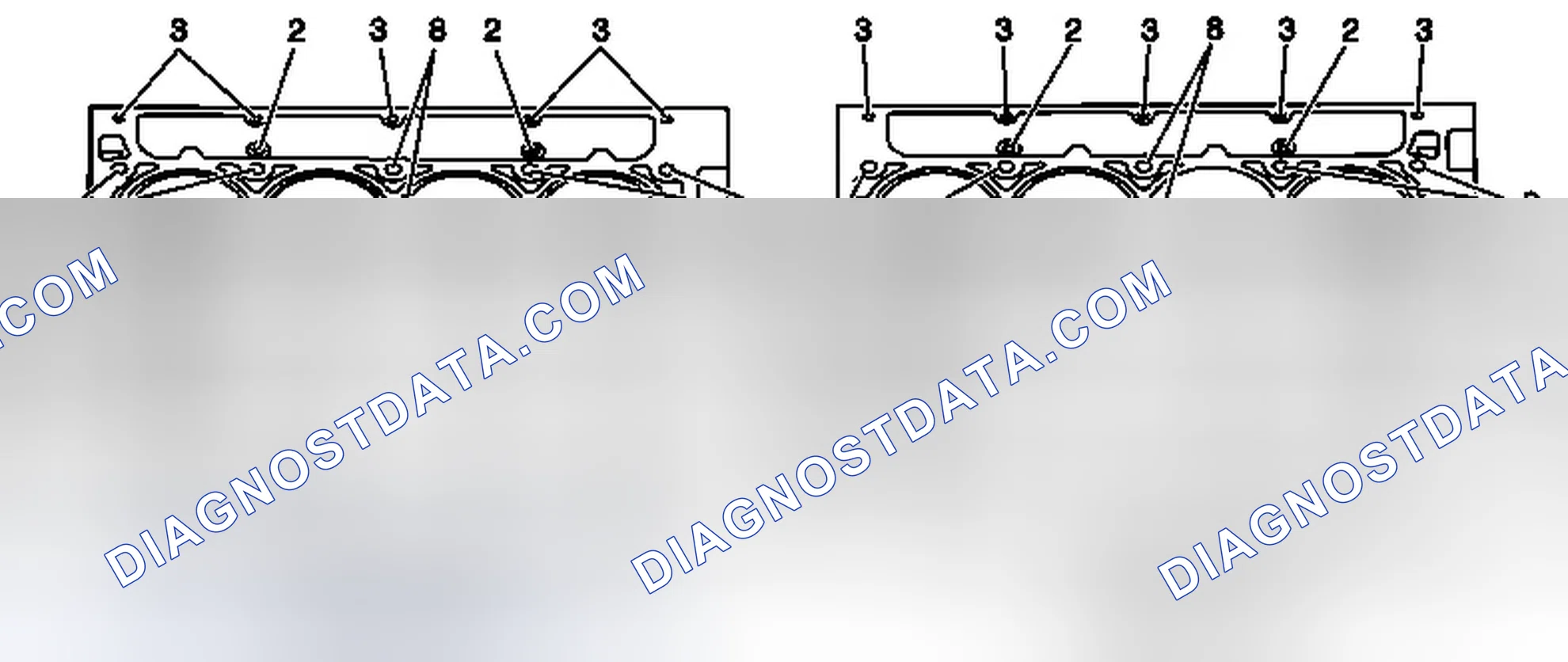 Scheme 594: Engine Block - Left/Right Side Views